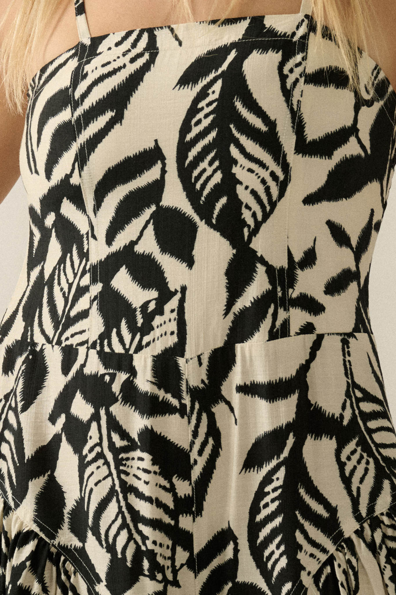 Lush Leaves Tropical-Print Wide-Leg Cami Jumpsuit - Image 4