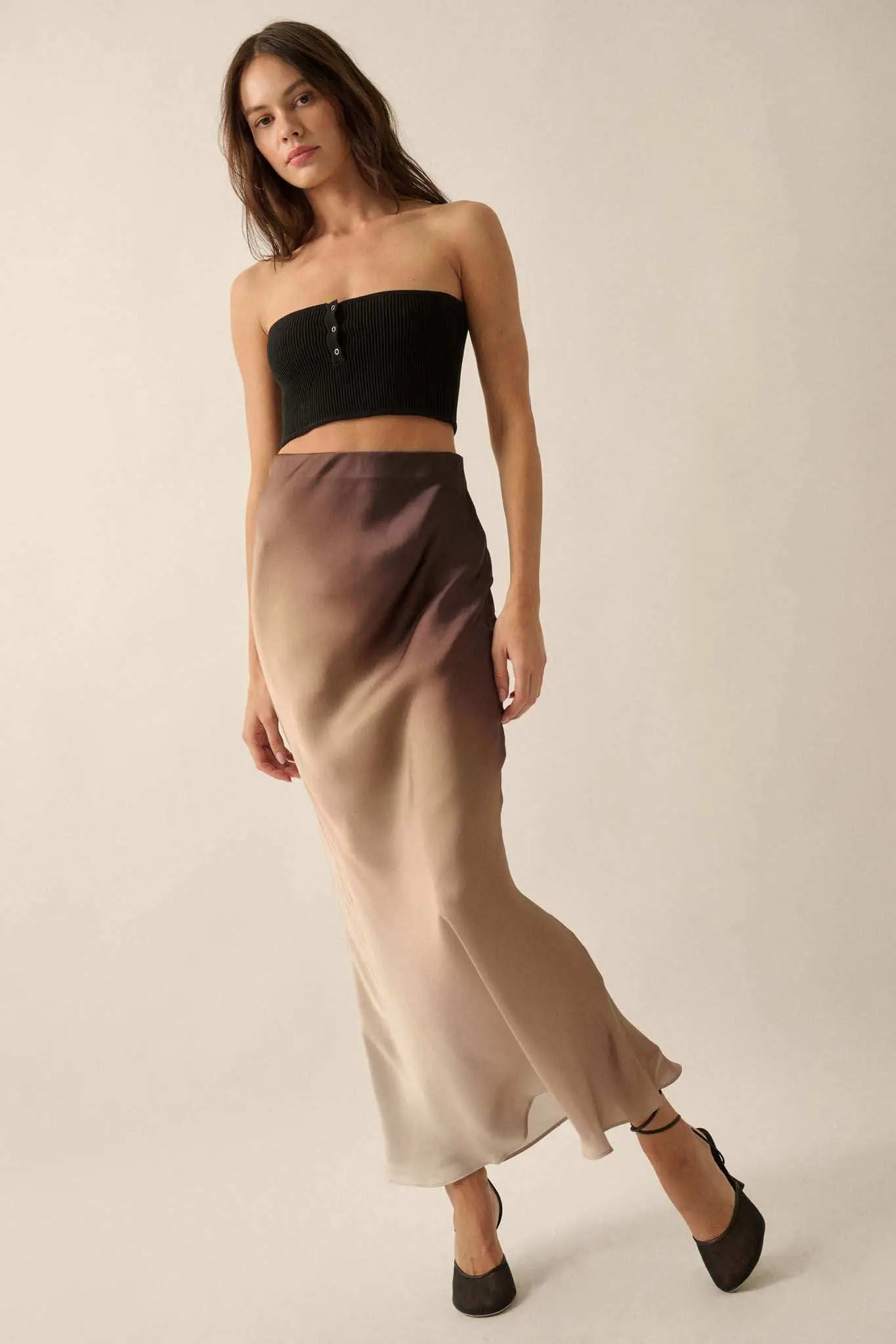Made in the Shades Ombre Satin Maxi Skirt - Image 10