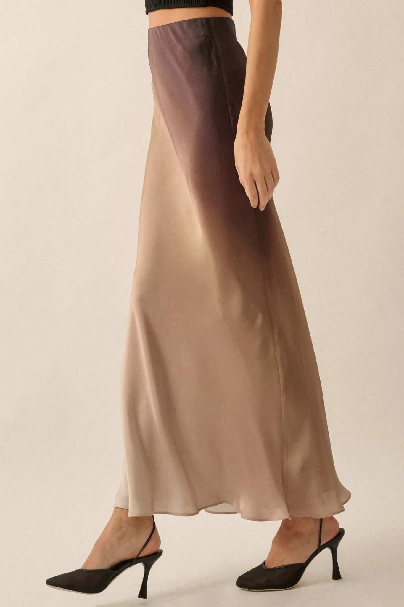 Made in the Shades Ombre Satin Maxi Skirt - Image 14