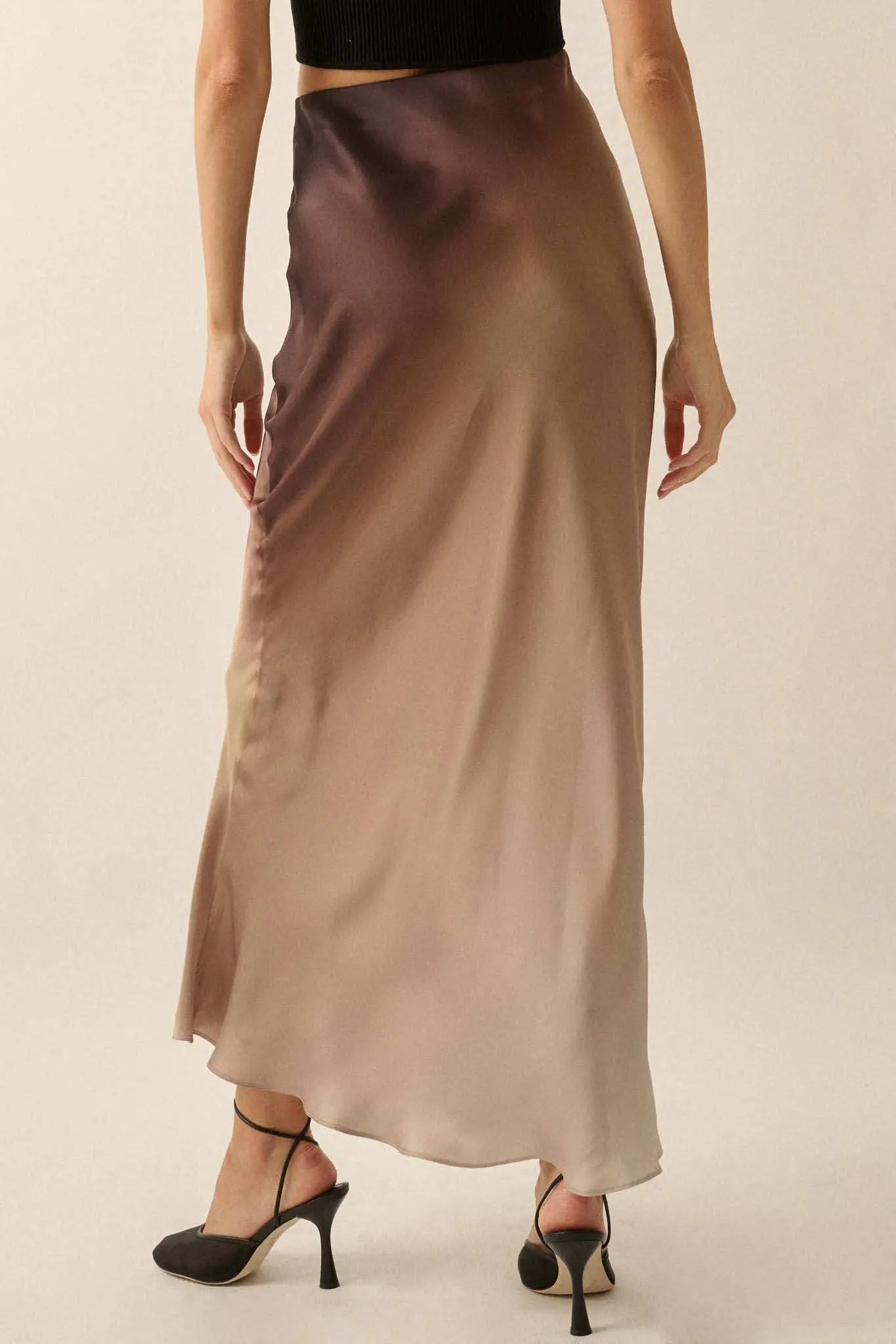 Made in the Shades Ombre Satin Maxi Skirt - Image 15