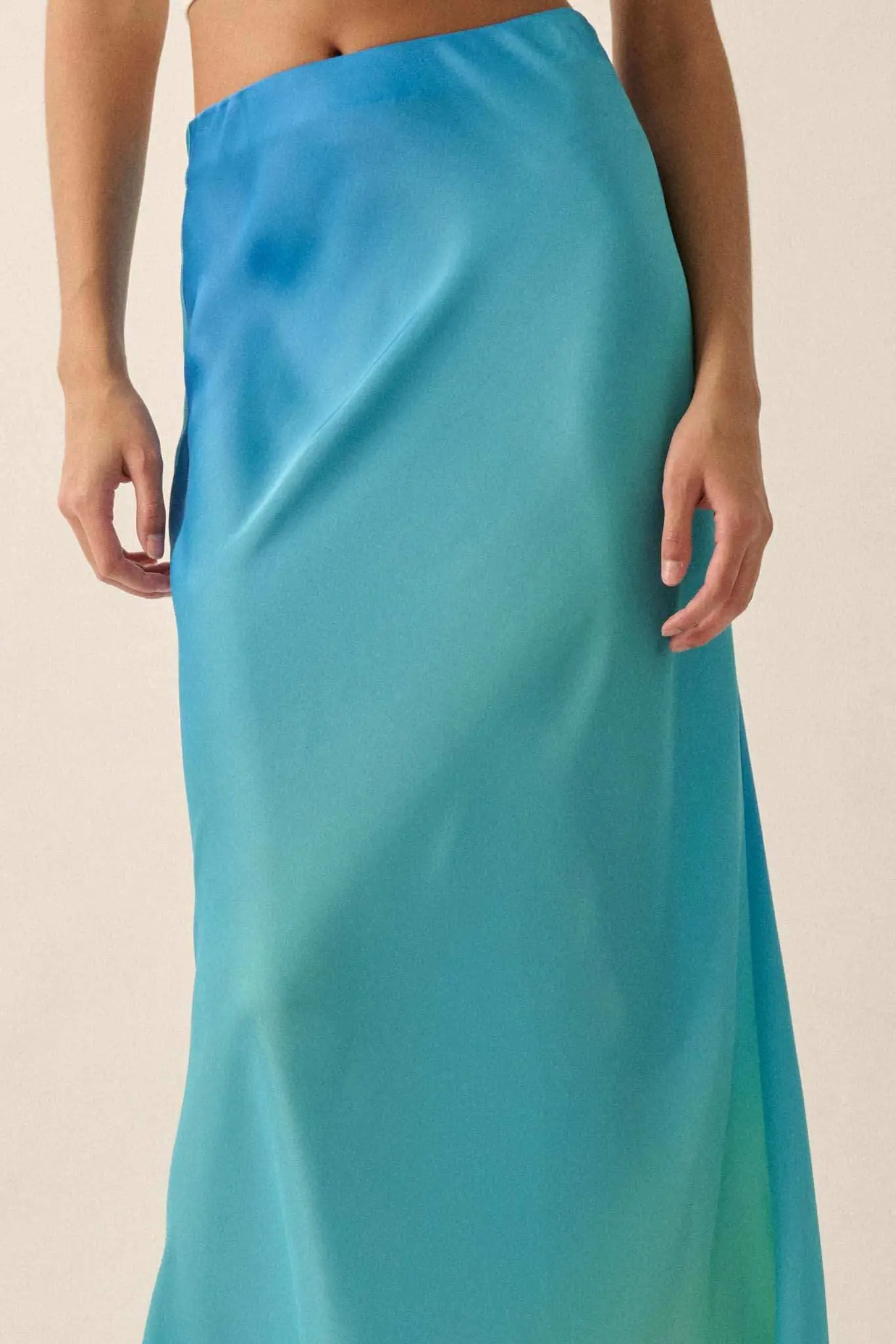Made in the Shades Ombre Satin Maxi Skirt - Image 18