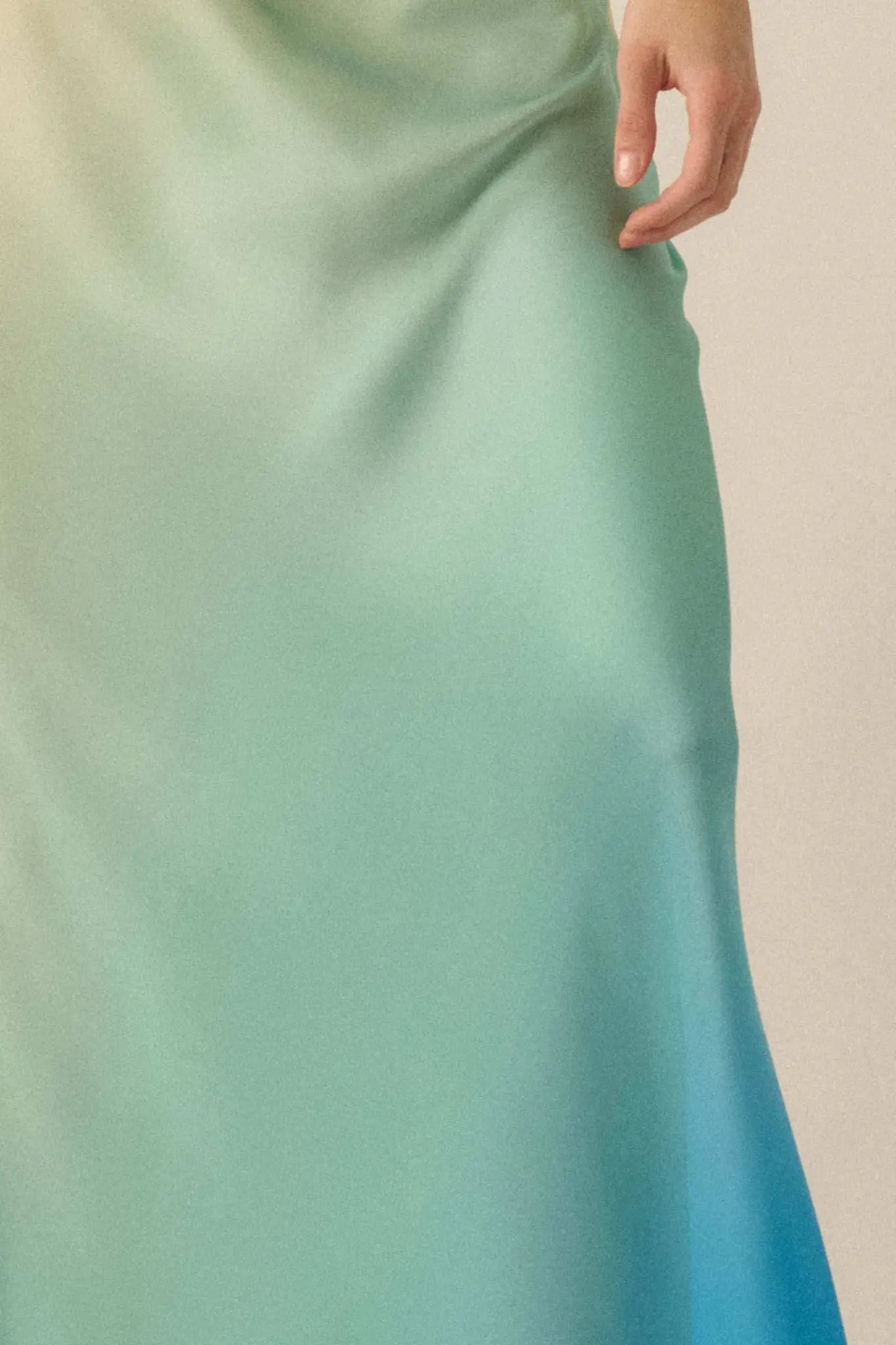 Made in the Shades Ombre Satin Maxi Skirt - Image 5