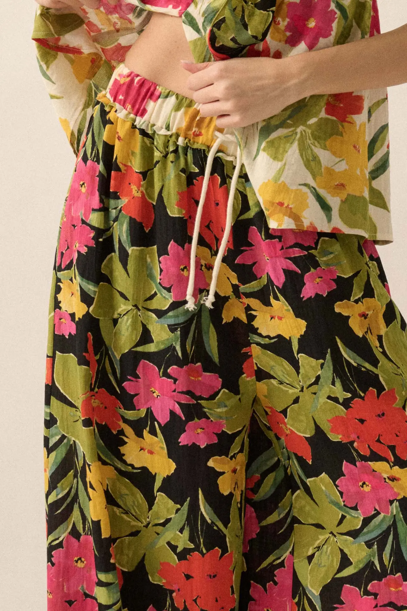 Mahalo Mood Tropical Floral Wide-Leg Pants - Image 11