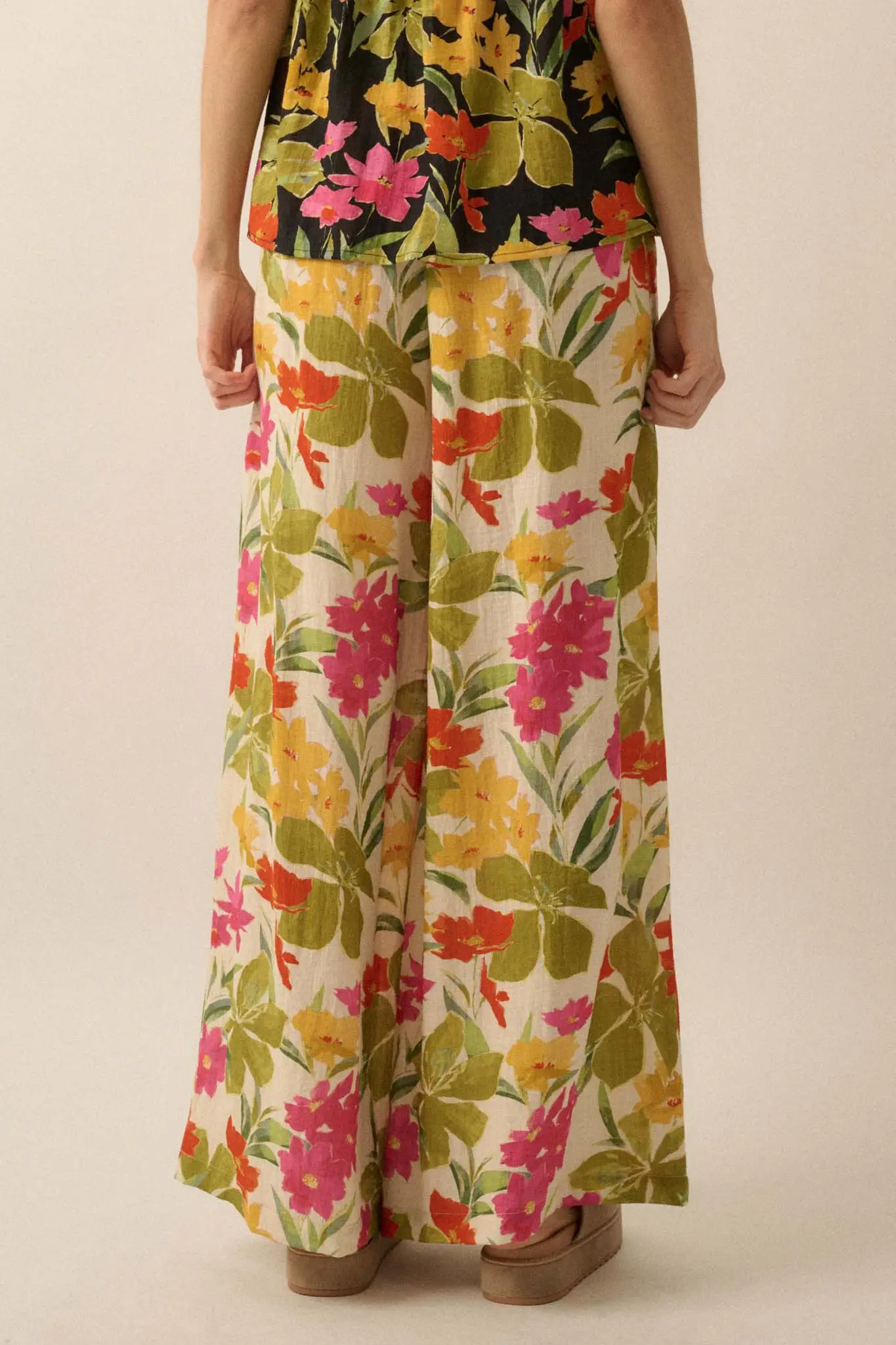 Mahalo Mood Tropical Floral Wide-Leg Pants - Image 9