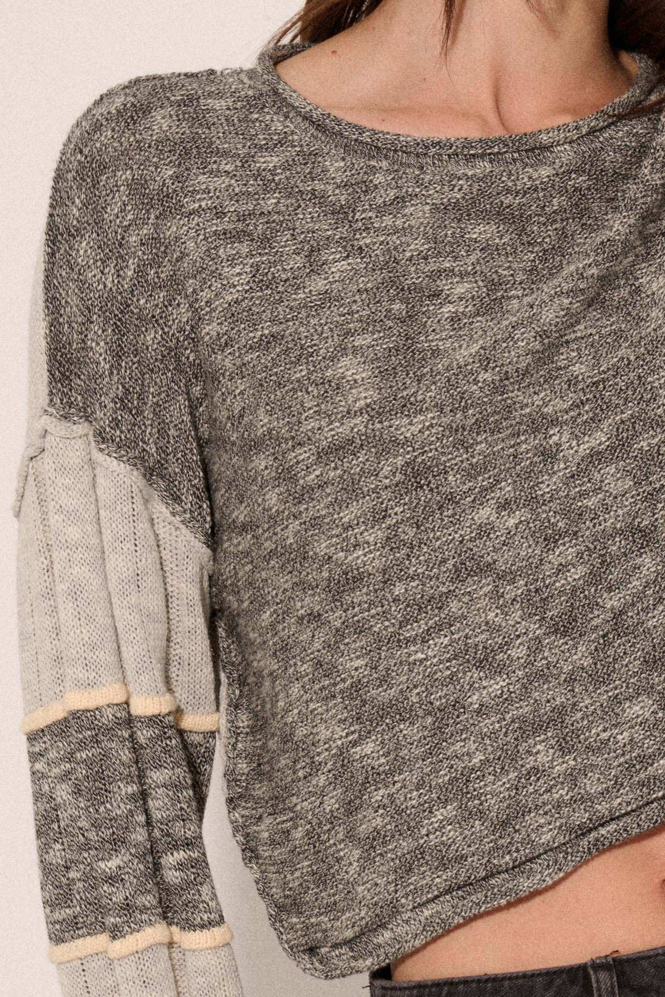 Make or Break Exposed-Seam Colorblock Sweater - Image 8