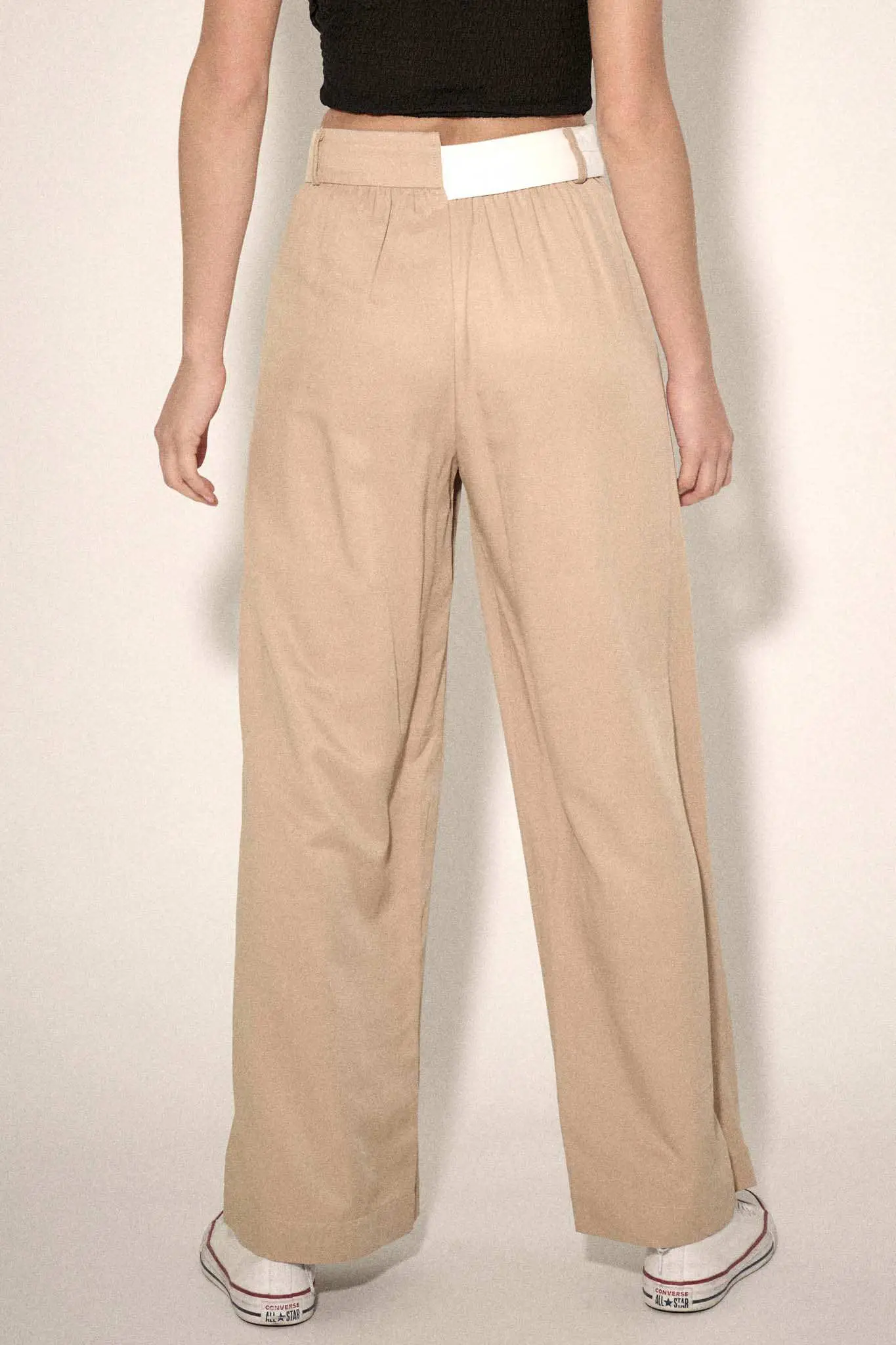 Making Strides Asymmetrical-Waist Pleated Pants - Image 6