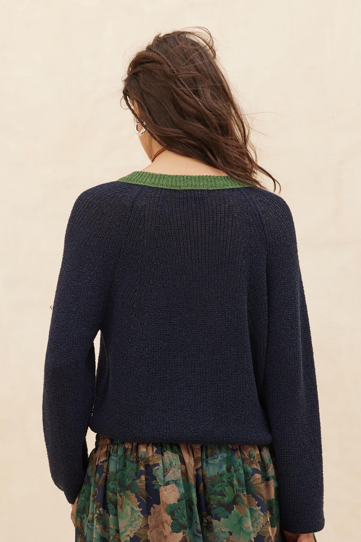 Meant to Be Contrast Knit Cropped Cardigan - Image 44