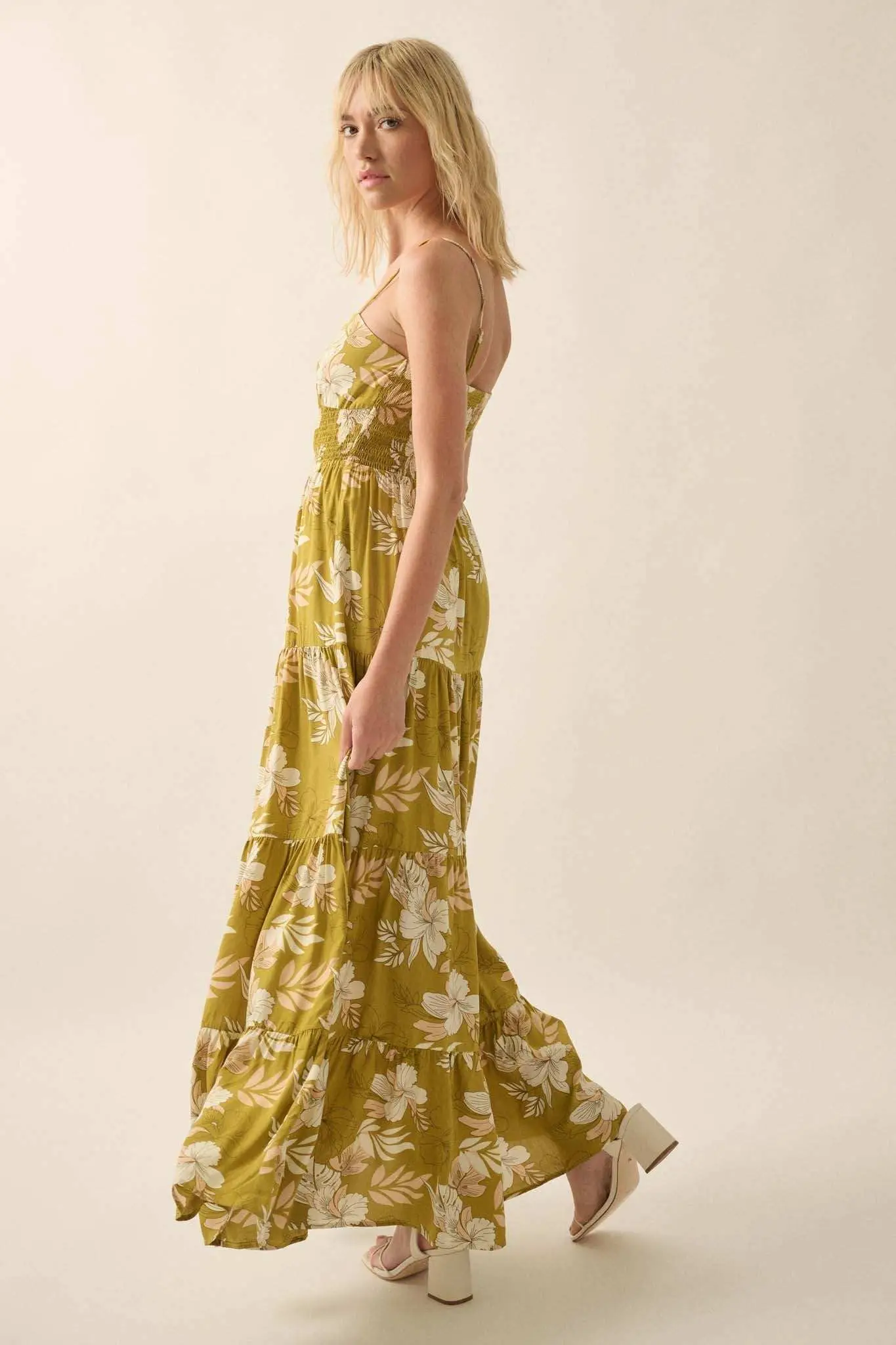 Miami Mama Floral Tiered Ruffle Maxi Sundress - Image 11