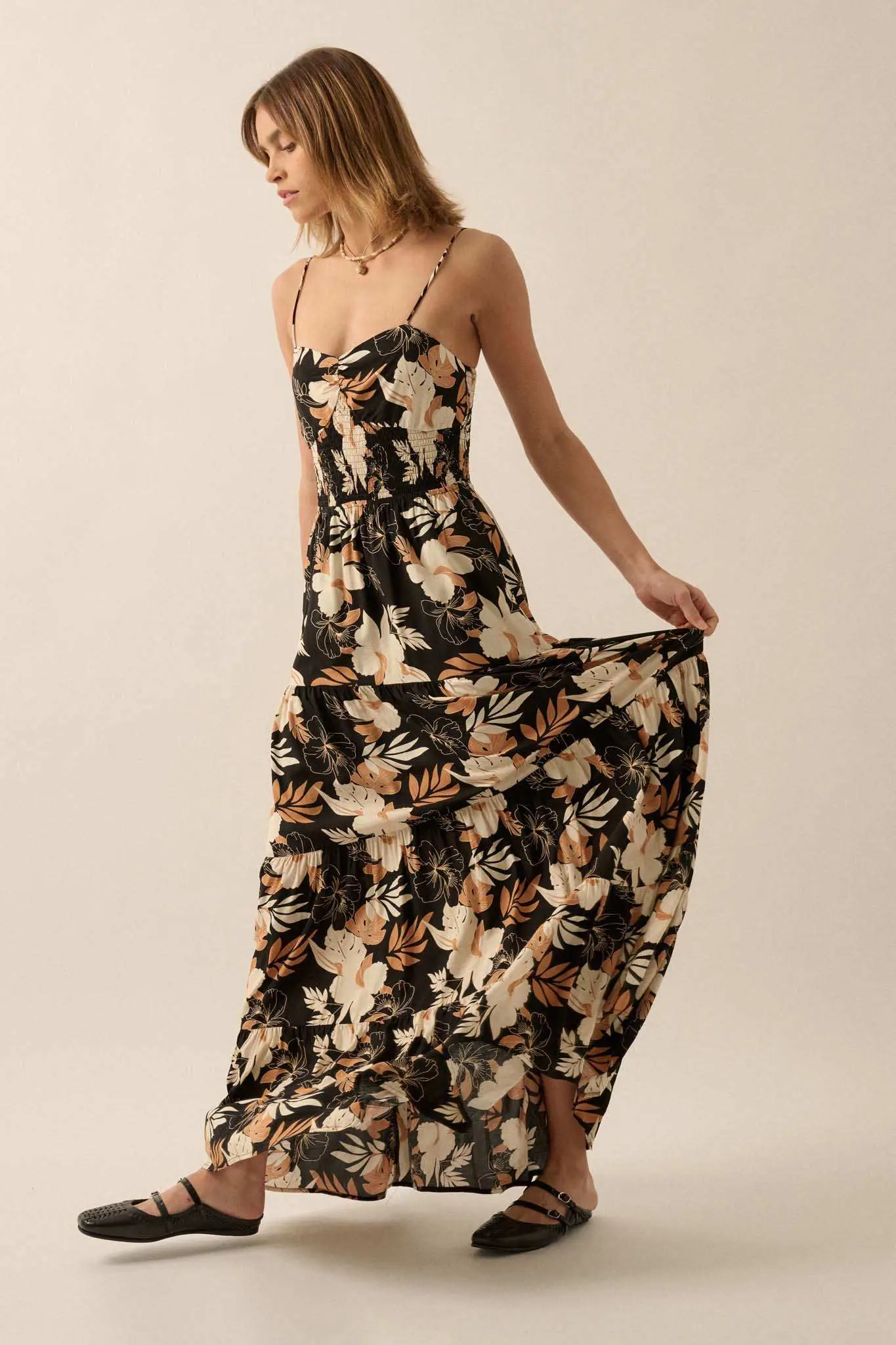 Miami Mama Floral Tiered Ruffle Maxi Sundress - Image 6