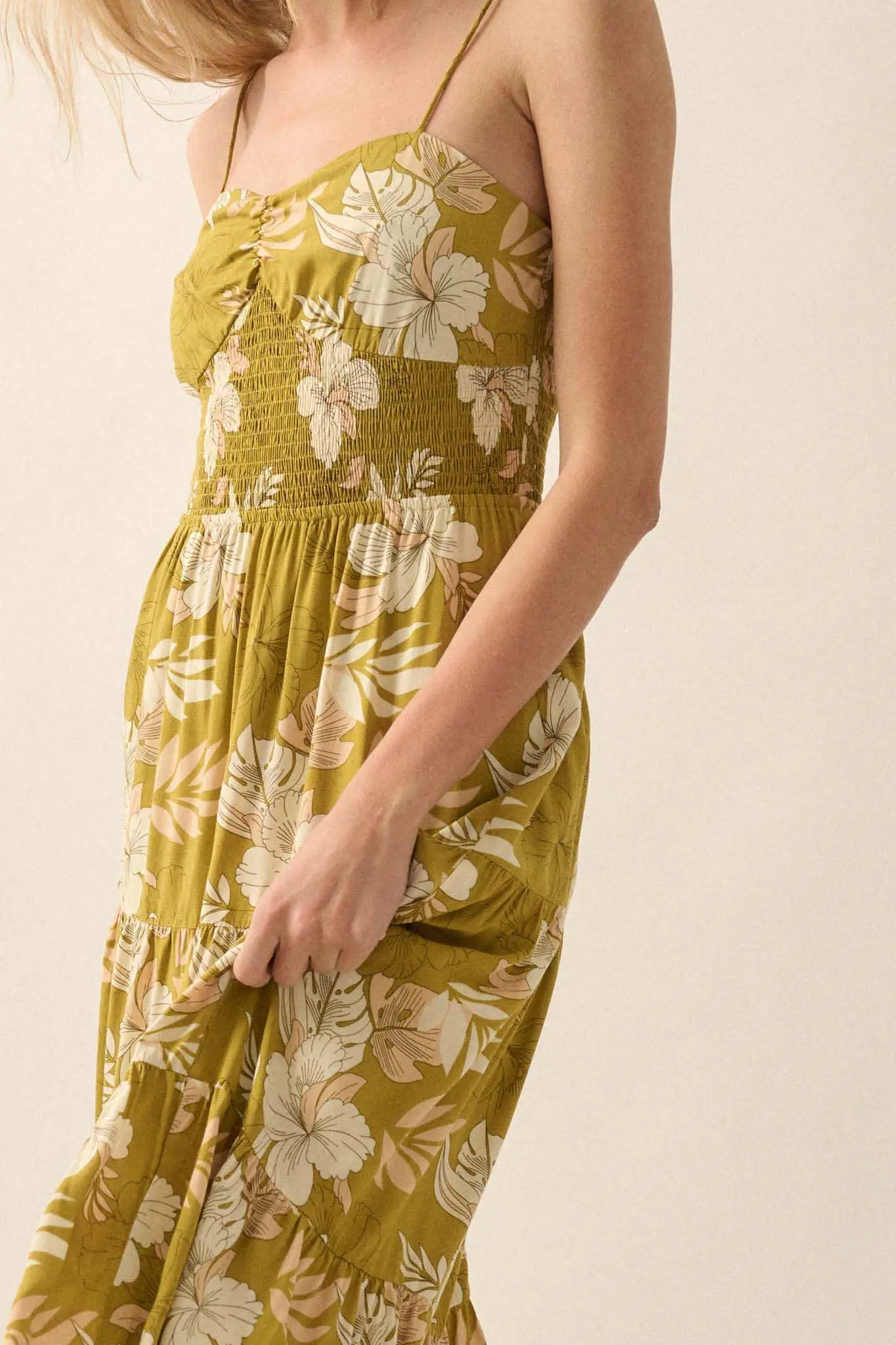 Miami Mama Floral Tiered Ruffle Maxi Sundress - Image 8