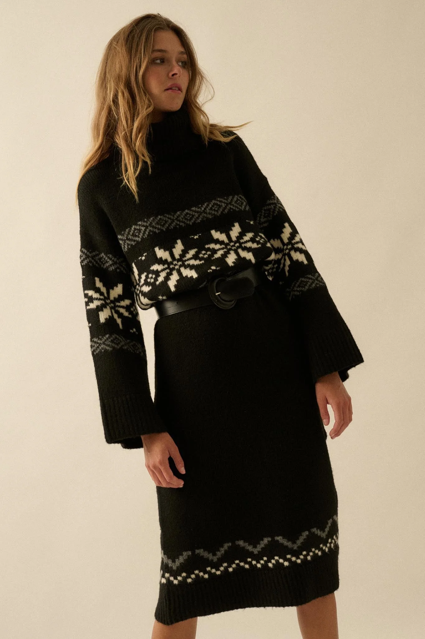 Mountain High Alpine-Knit Midi Sweater Dress - Image 7