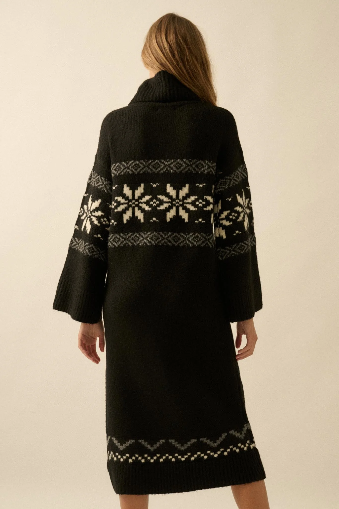 Mountain High Alpine-Knit Midi Sweater Dress - Image 9