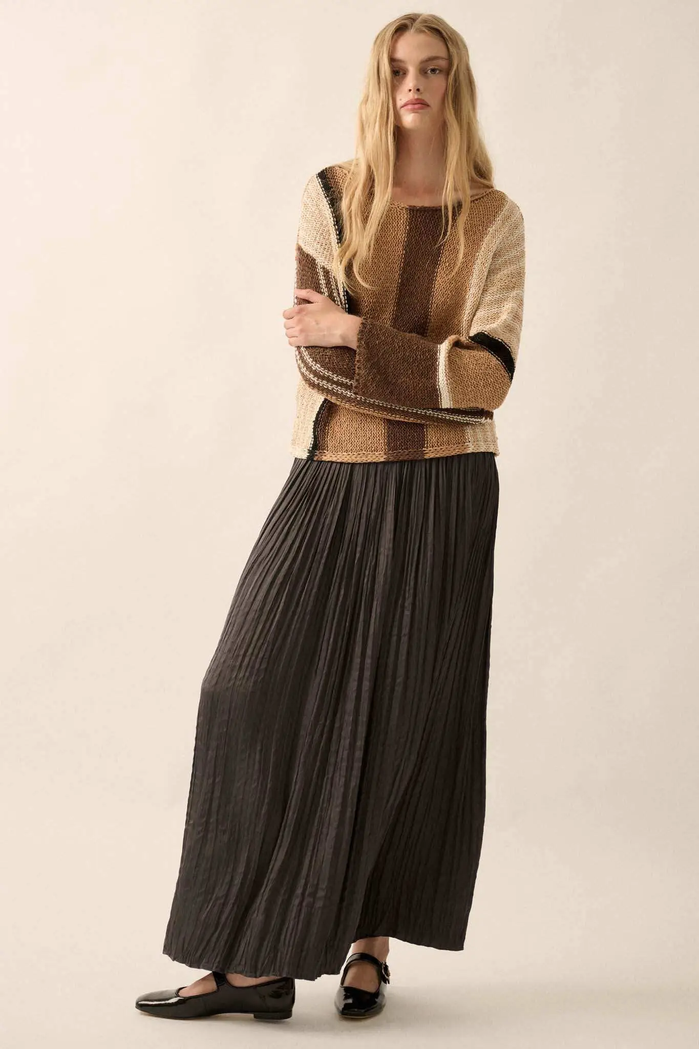 No Rules Colorblock Striped Knit Sweater - Image 9