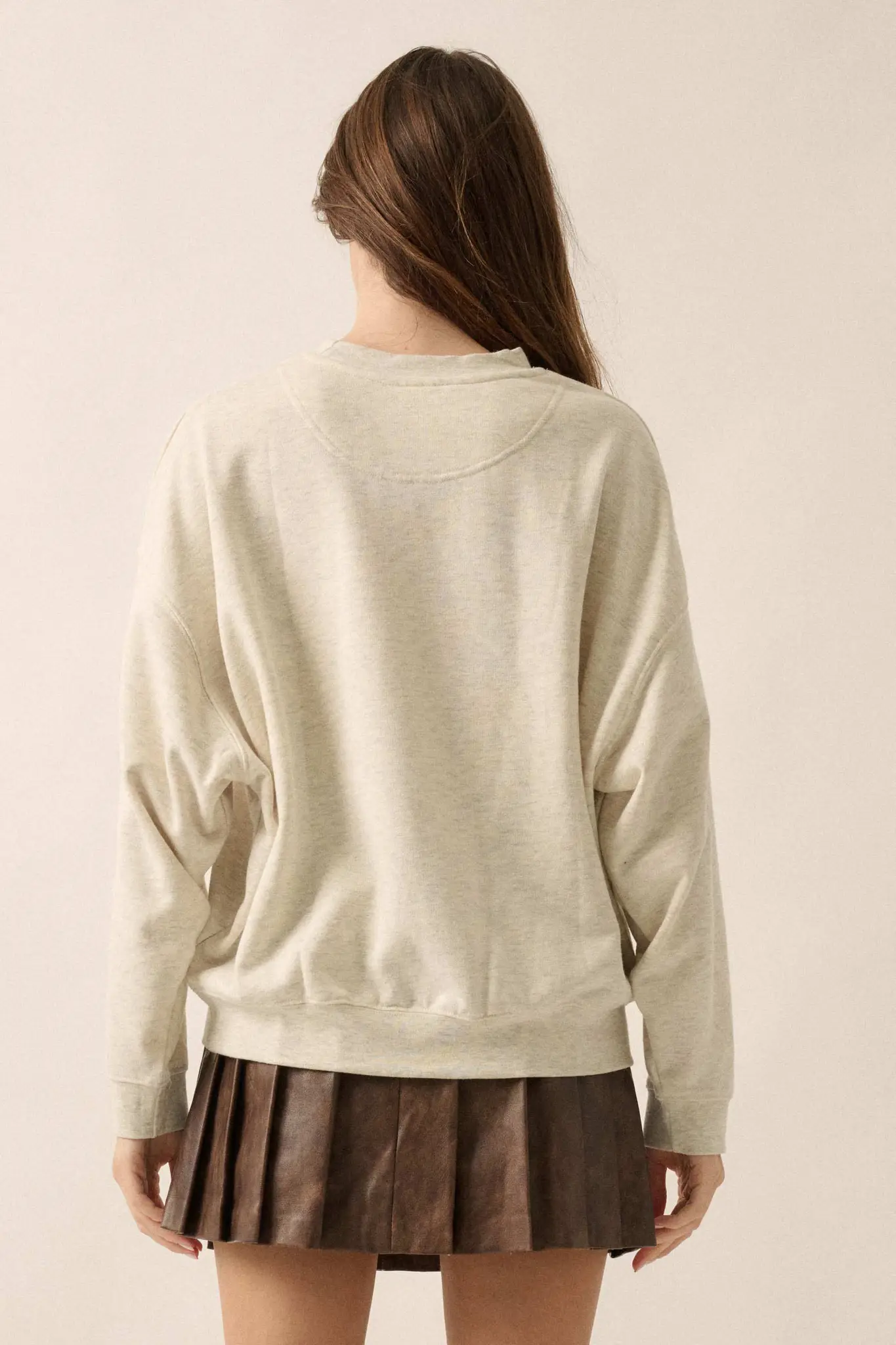 Nostalgia Mode On French Terry Graphic Sweatshirt - Image 6
