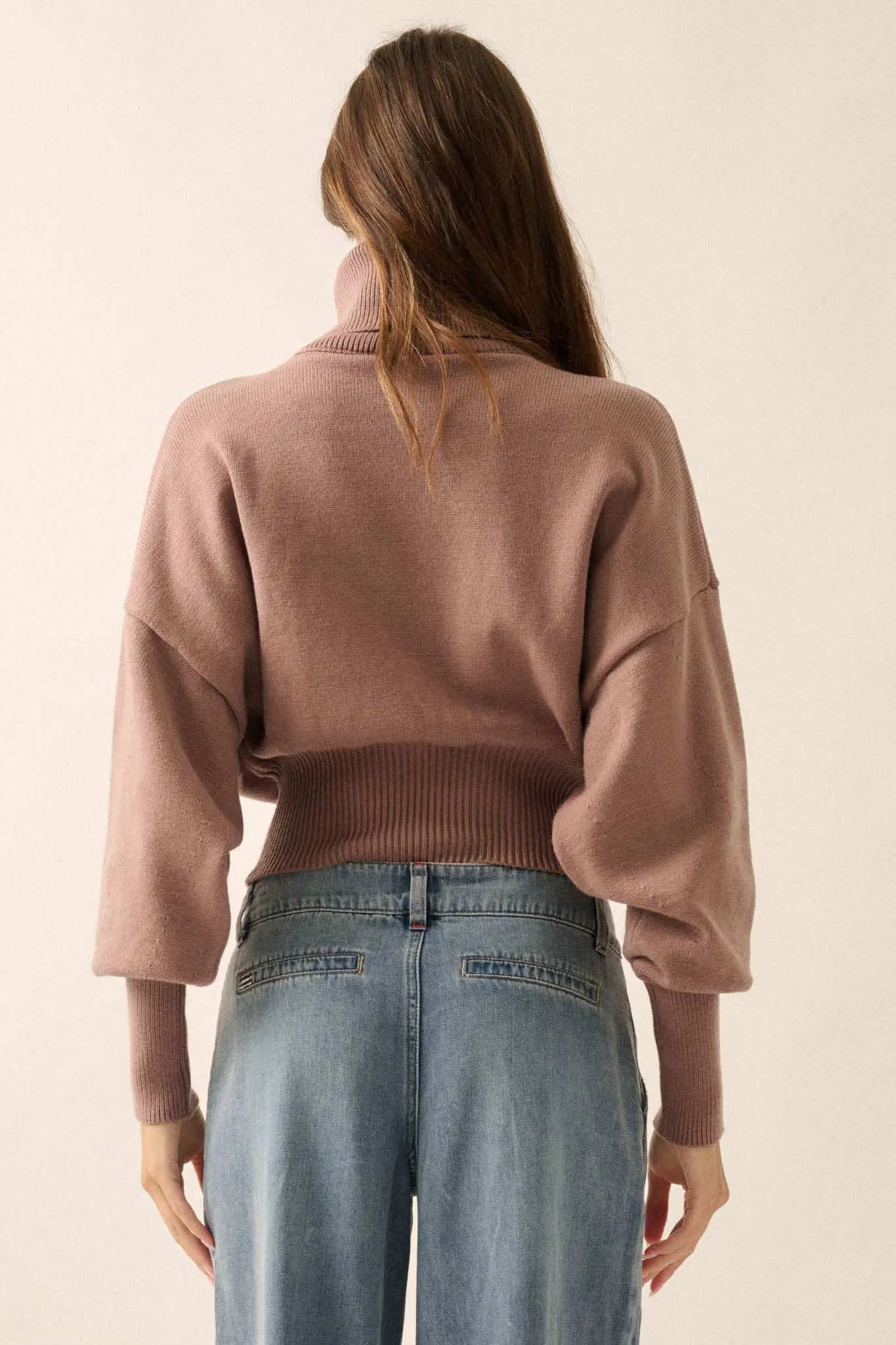 Now or Never Banded Turtleneck Sweater - Image 2