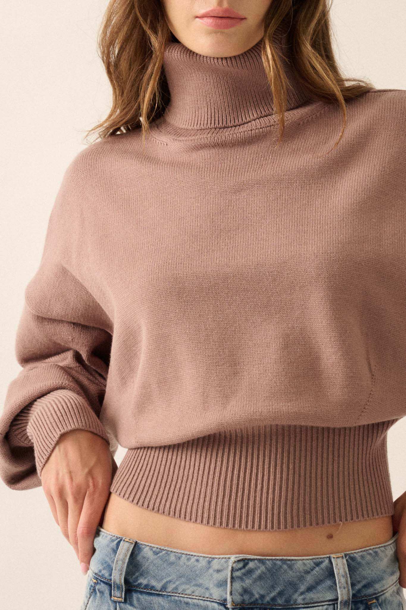 Now or Never Banded Turtleneck Sweater - Image 4