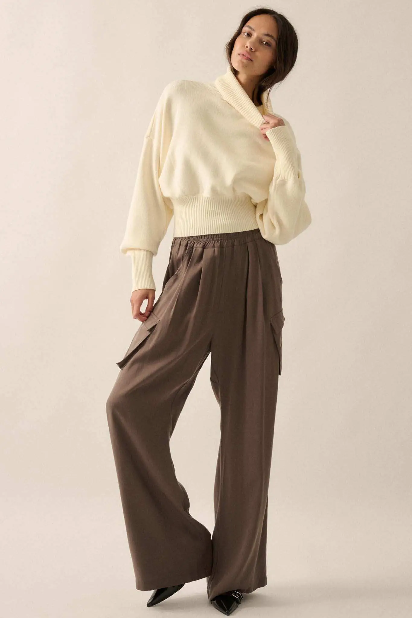 Now or Never Banded Turtleneck Sweater - Image 9