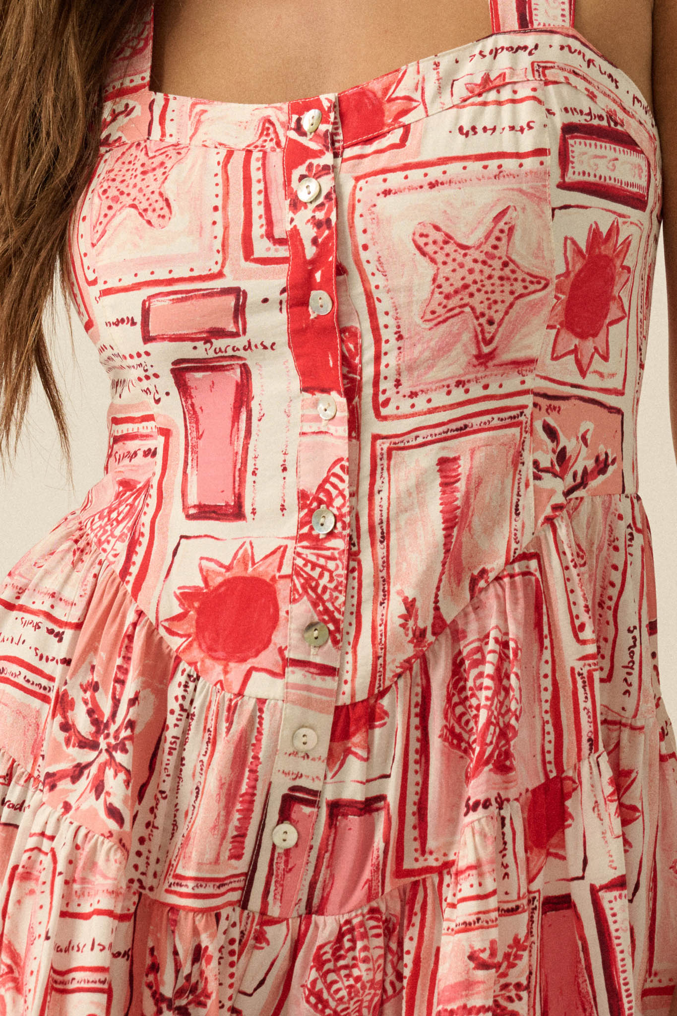 Paradise Bound Tropical-Print Tiered Ruffle Romper - Image 11