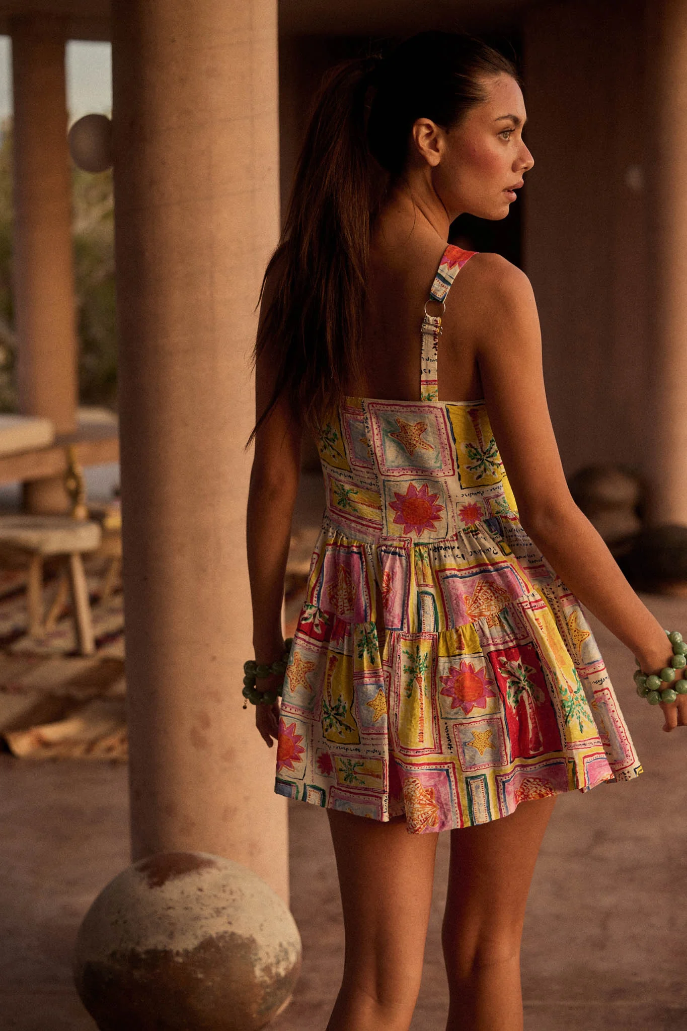 Paradise Bound Tropical-Print Tiered Ruffle Romper - Image 3