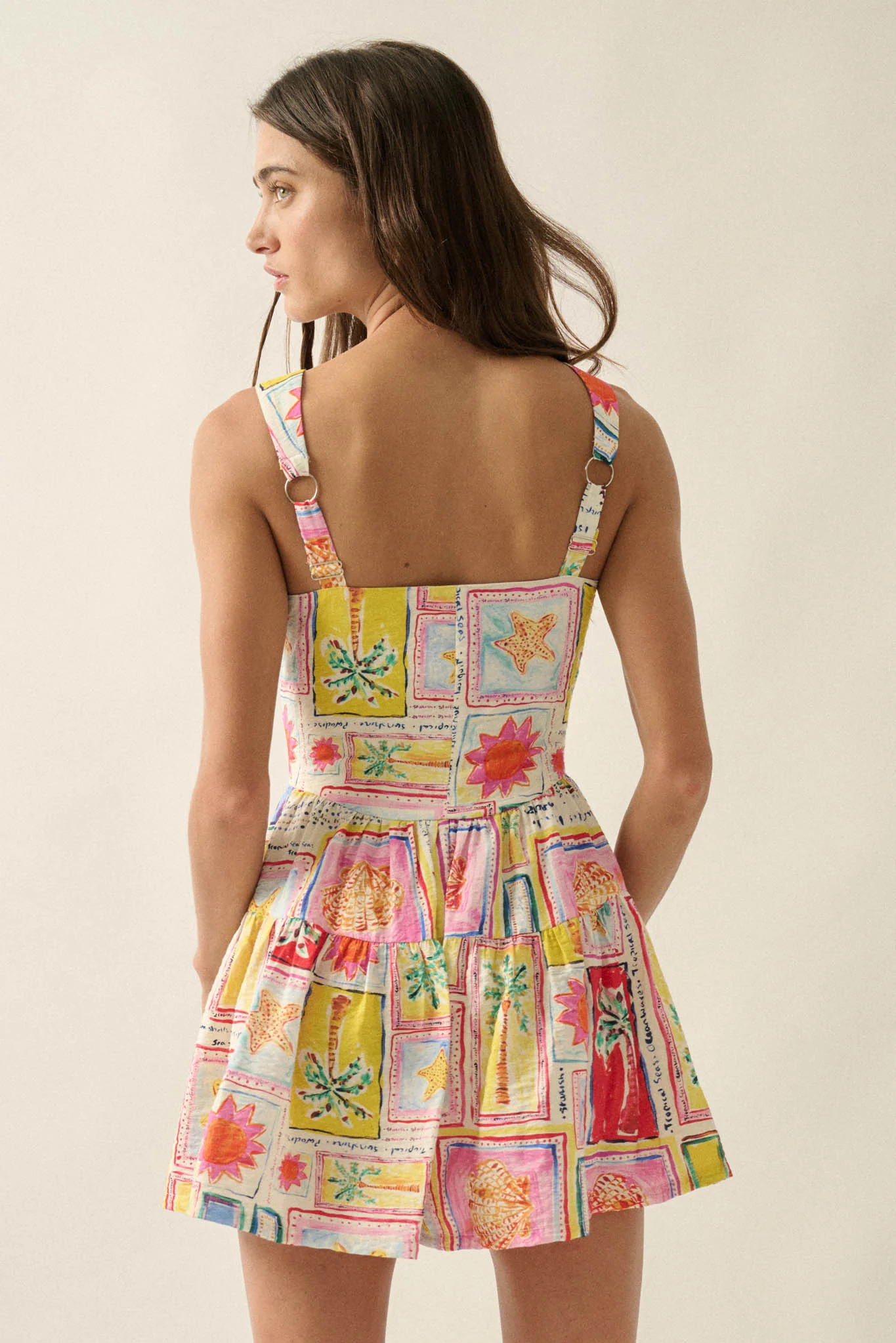 Paradise Bound Tropical-Print Tiered Ruffle Romper - Image 9