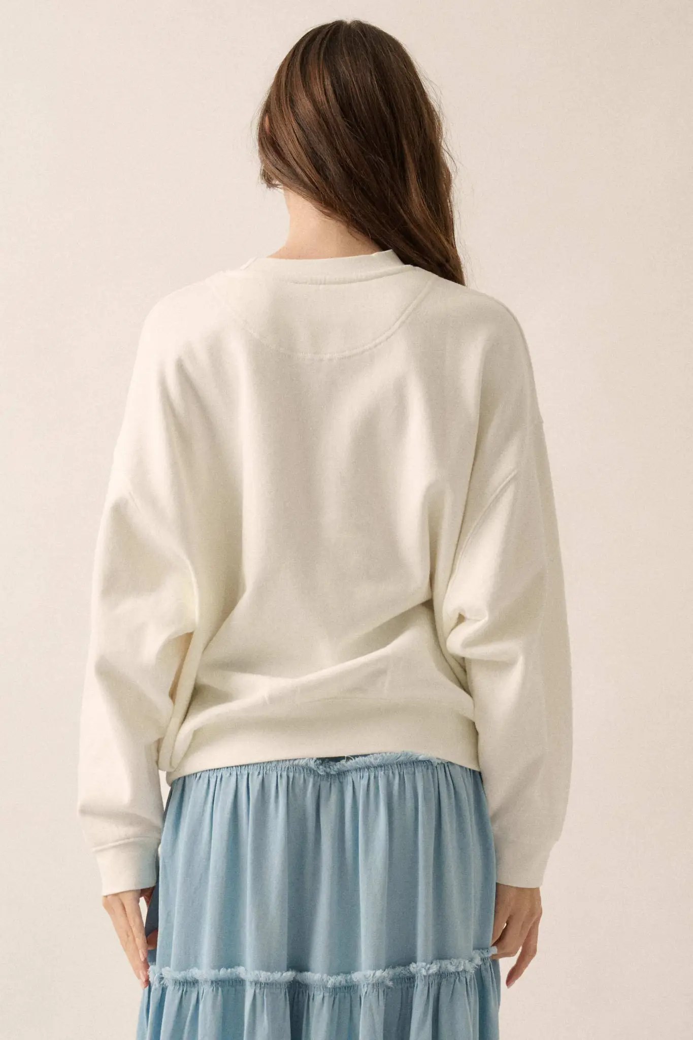 Peaceful Dove Hand-Drawn Graphic Sweatshirt - Image 6