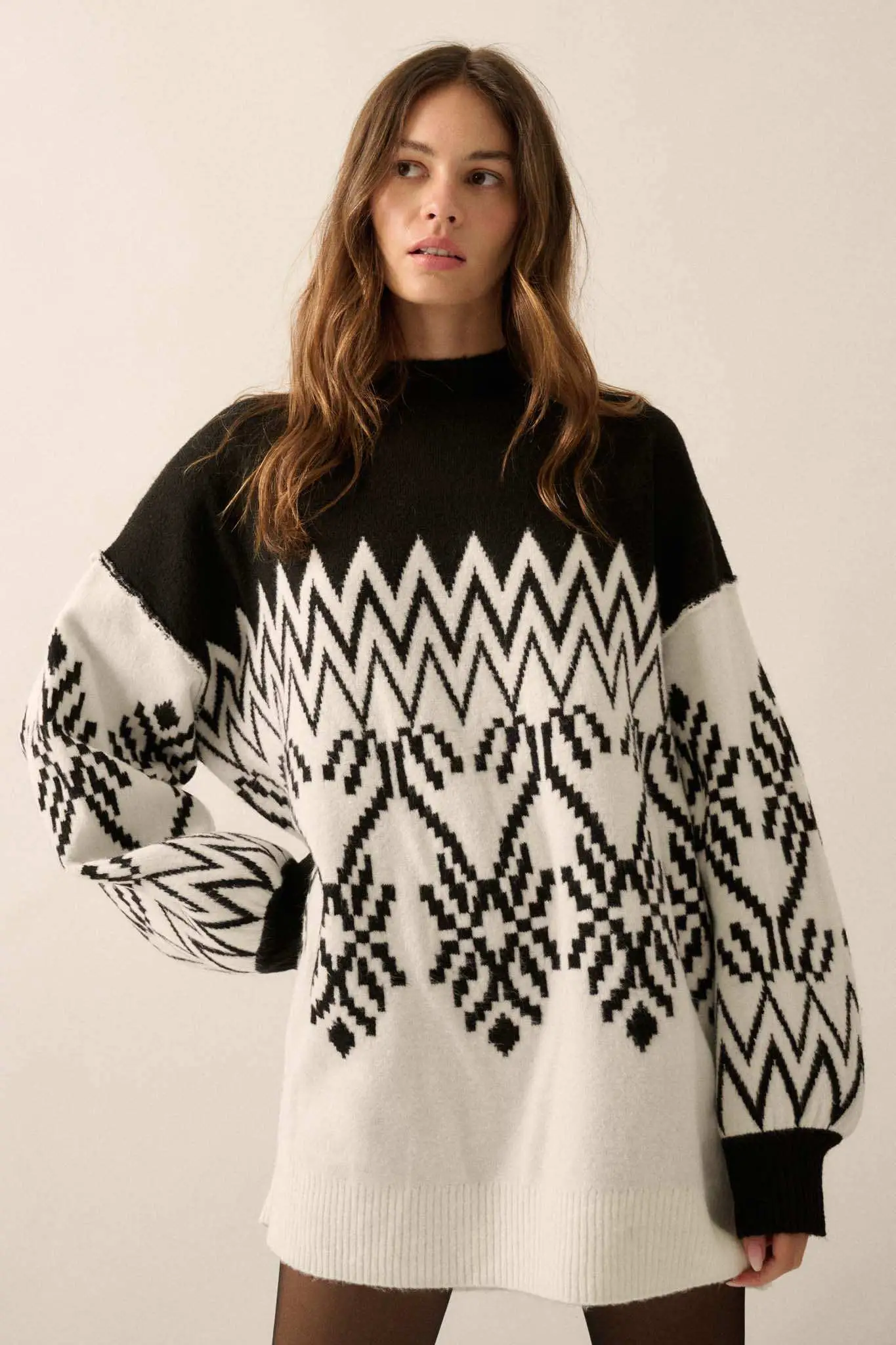 Peak Perfection Alpine Knit Mini Sweater Dress - Image 11
