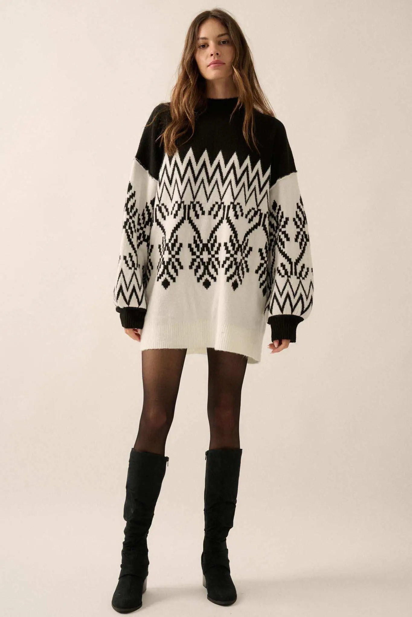 Peak Perfection Alpine Knit Mini Sweater Dress - Image 12