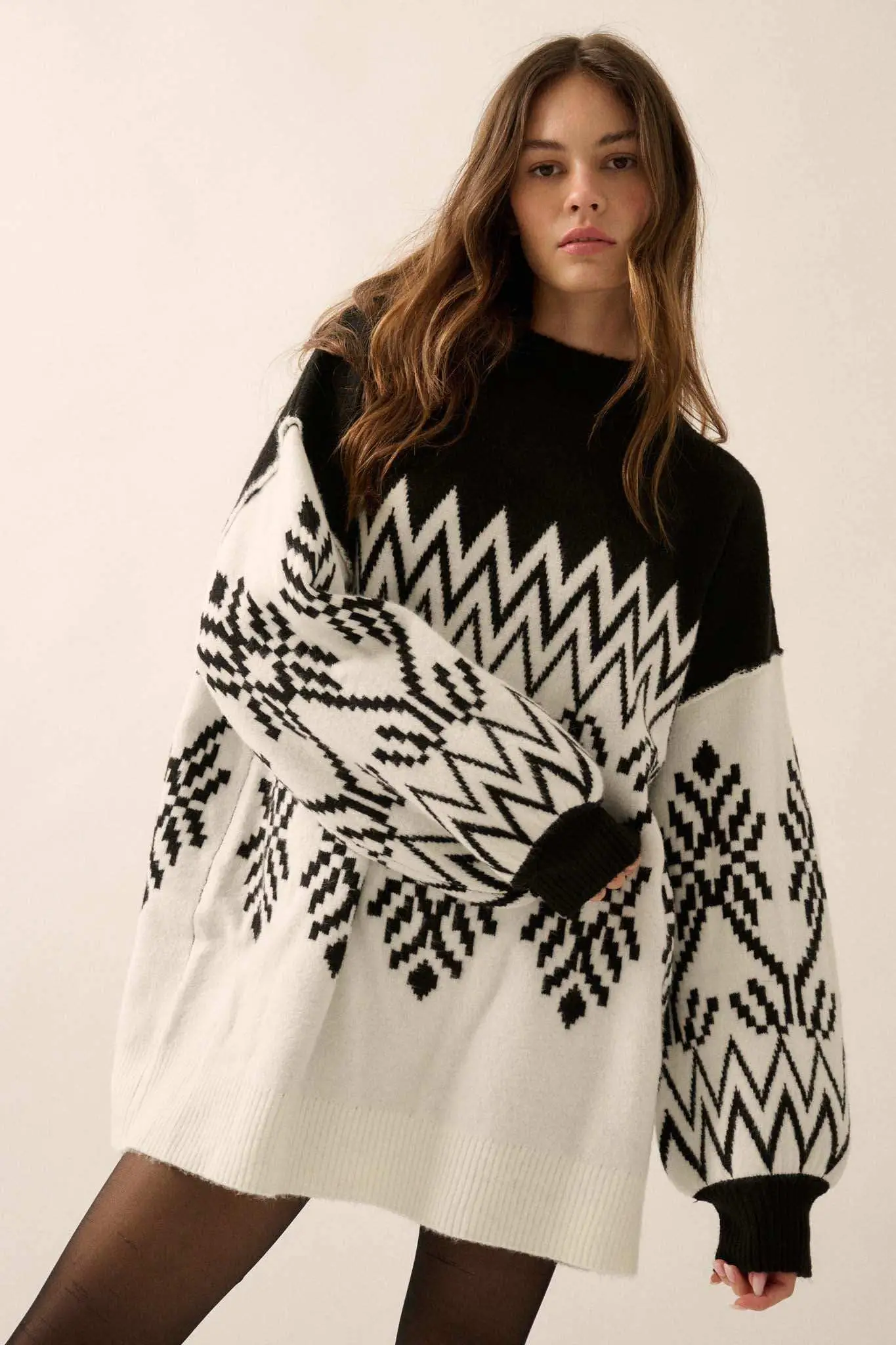 Peak Perfection Alpine Knit Mini Sweater Dress - Image 13