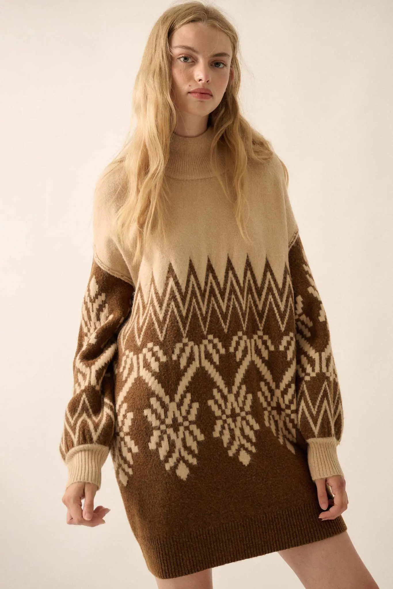 Peak Perfection Alpine Knit Mini Sweater Dress - Image 4