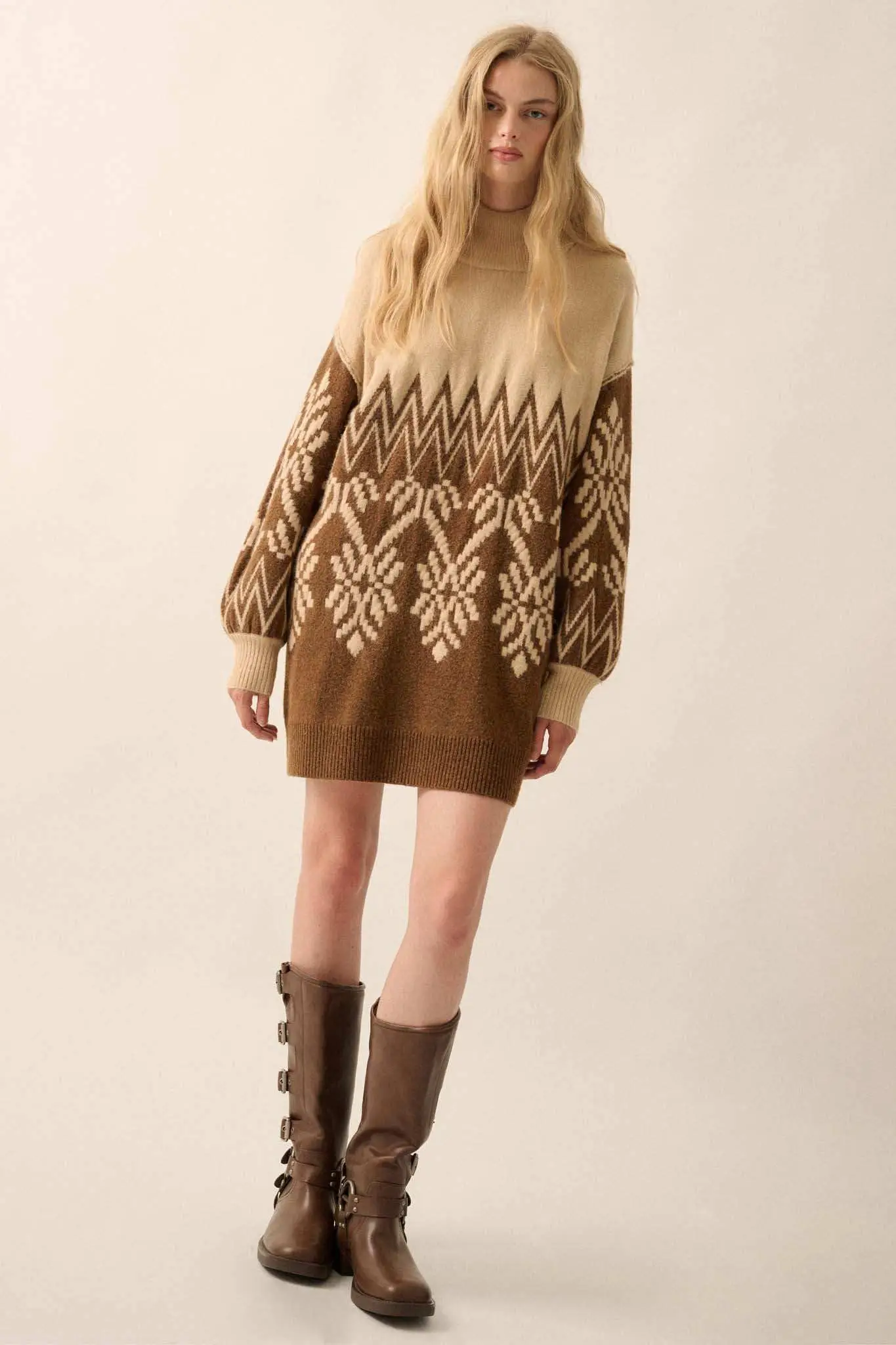 Peak Perfection Alpine Knit Mini Sweater Dress - Image 6