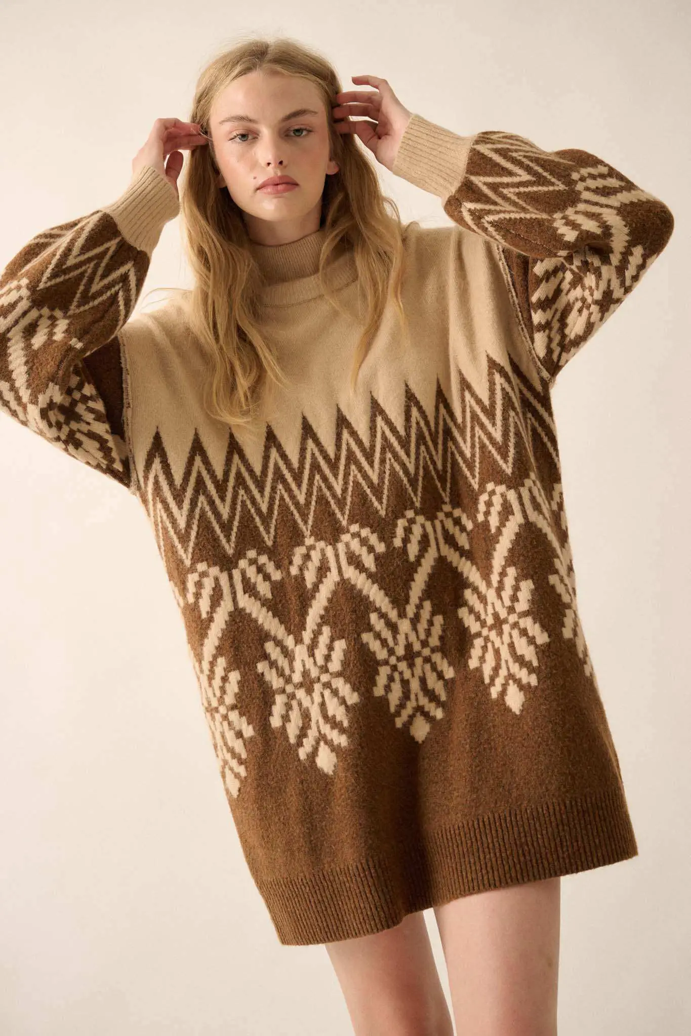 Peak Perfection Alpine Knit Mini Sweater Dress - Image 7