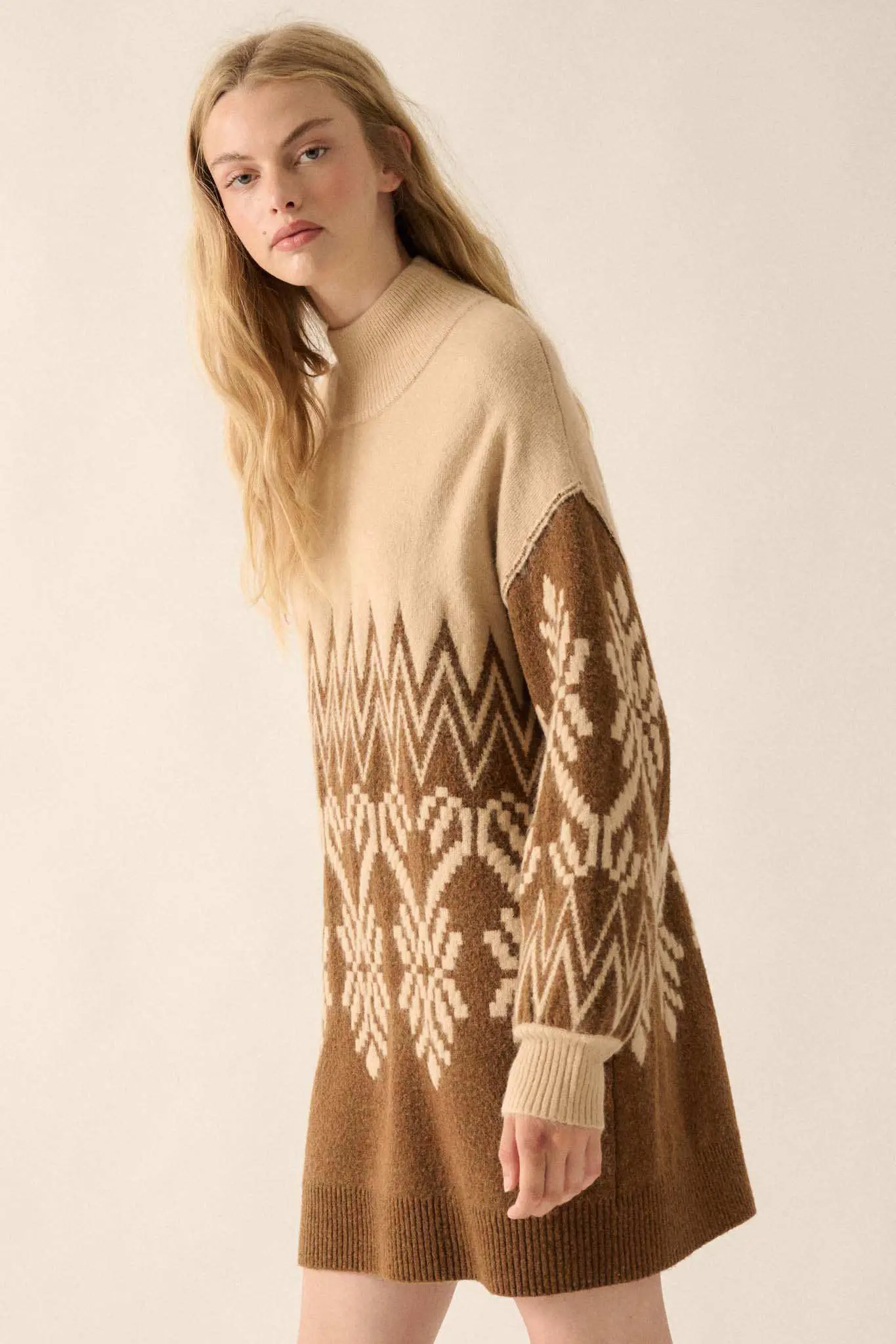 Peak Perfection Alpine Knit Mini Sweater Dress - Image 8