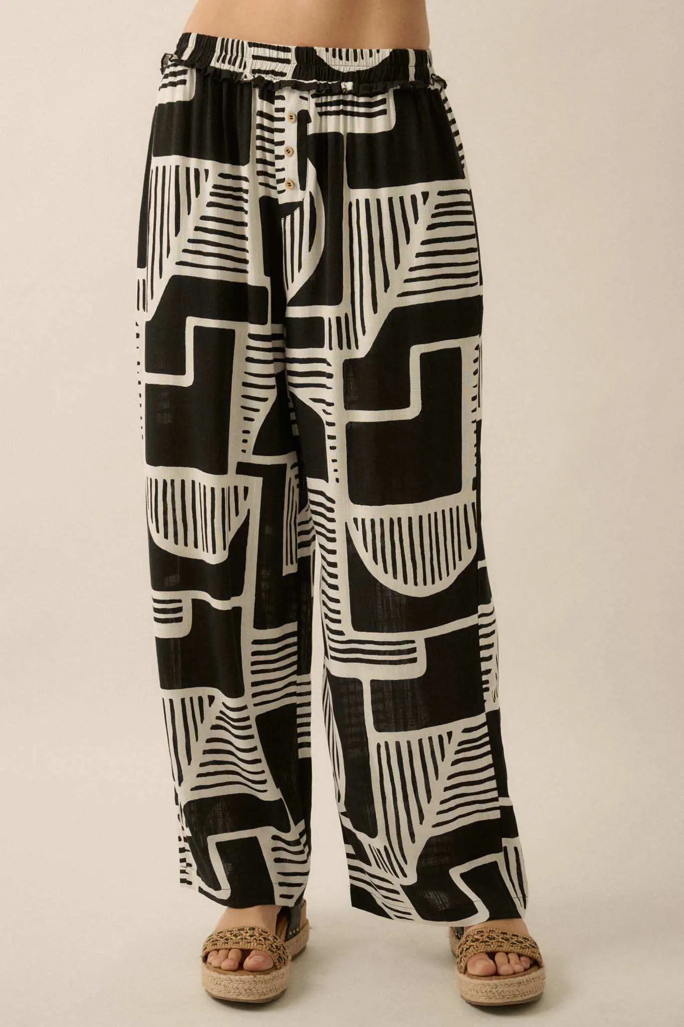 Perfect Shape Geo-Print Wide-Leg Pants - Image 10