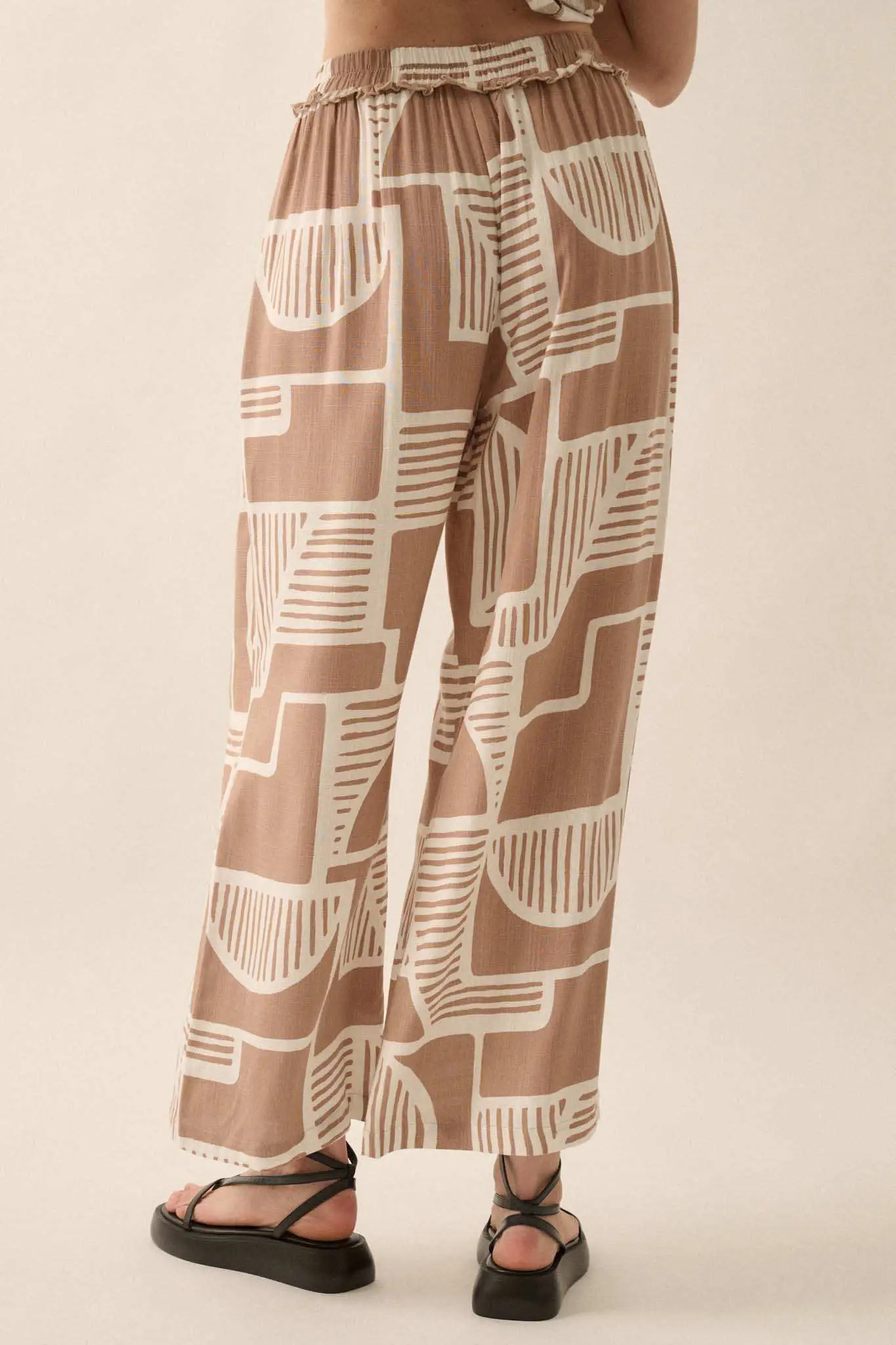 Perfect Shape Geo-Print Wide-Leg Pants - Image 6