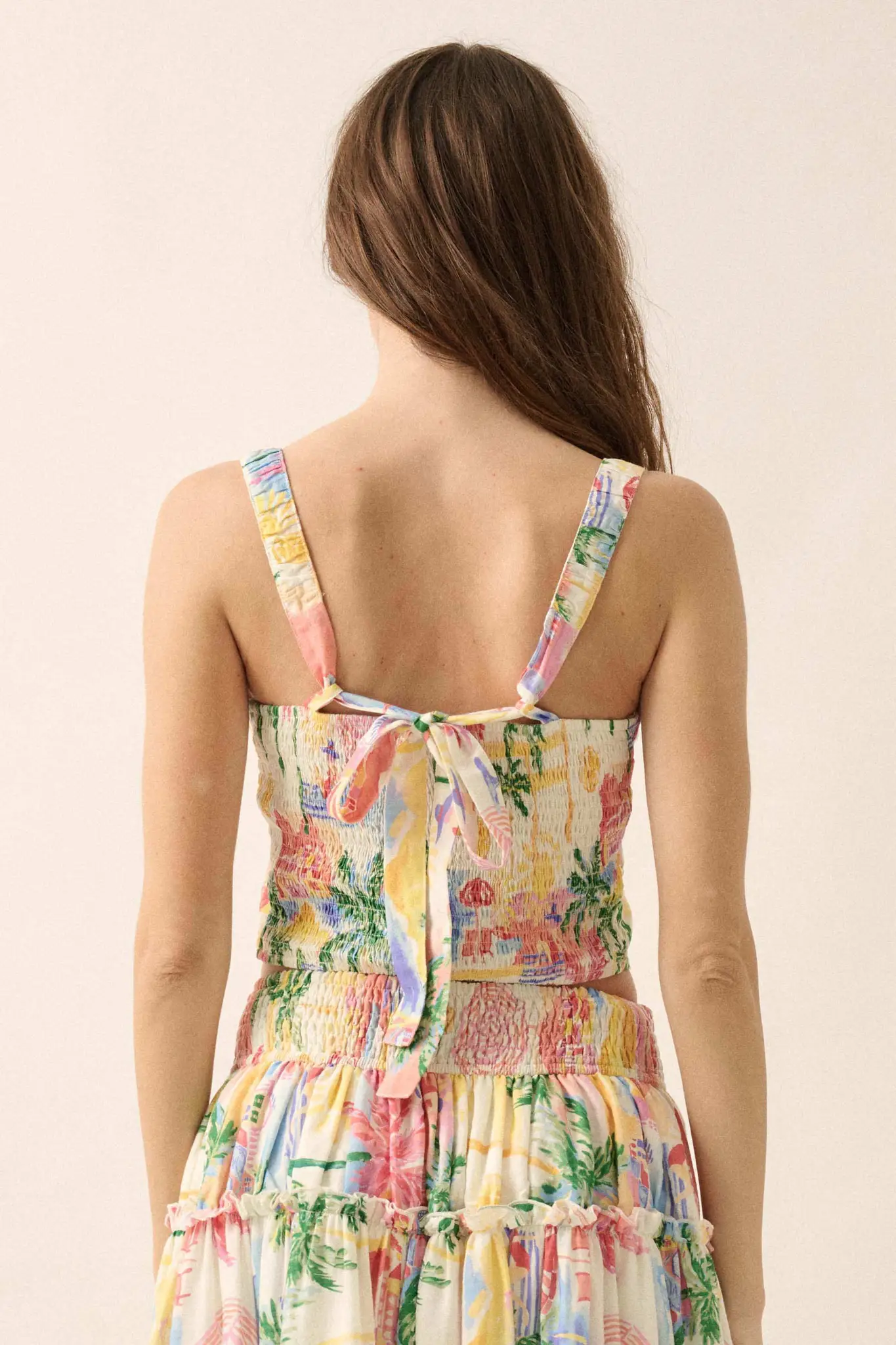 Personal Paradise Tropical-Print Cropped Cami Top - Image 9
