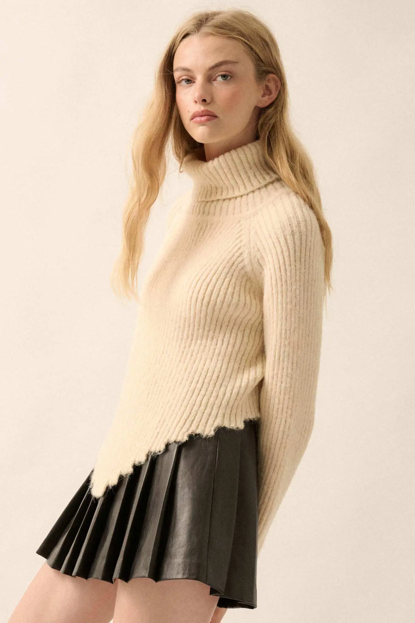 Point of View Bandana-Hem Turtleneck Sweater - Image 8