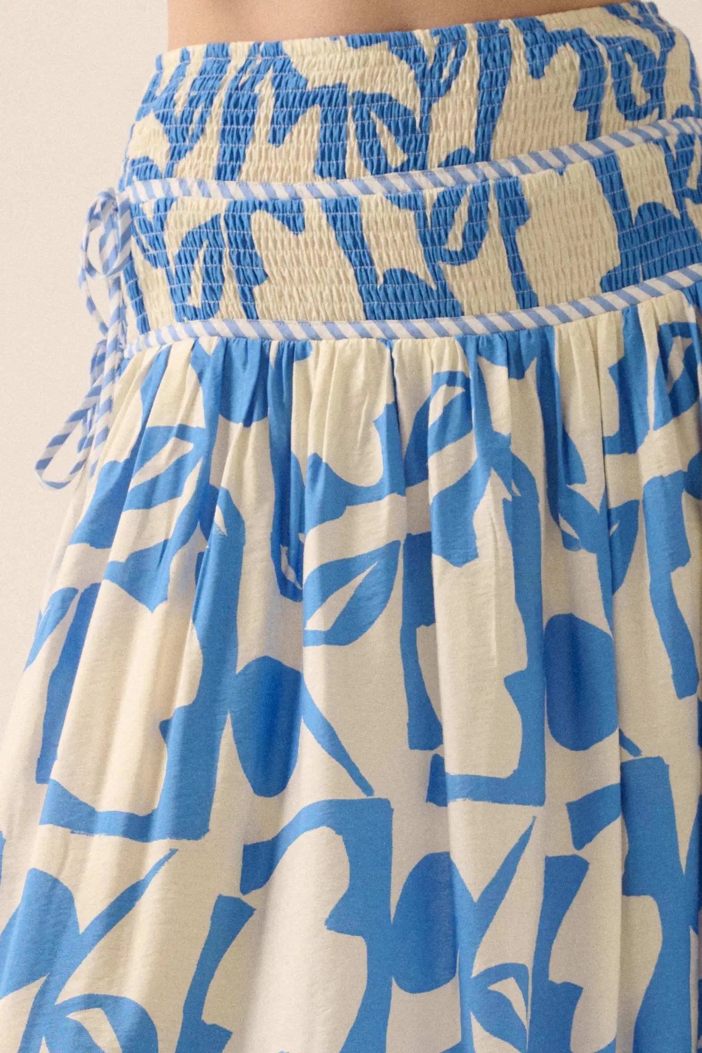 Pop Petals Abstract Floral Drop-Waist Maxi Skirt - Image 12