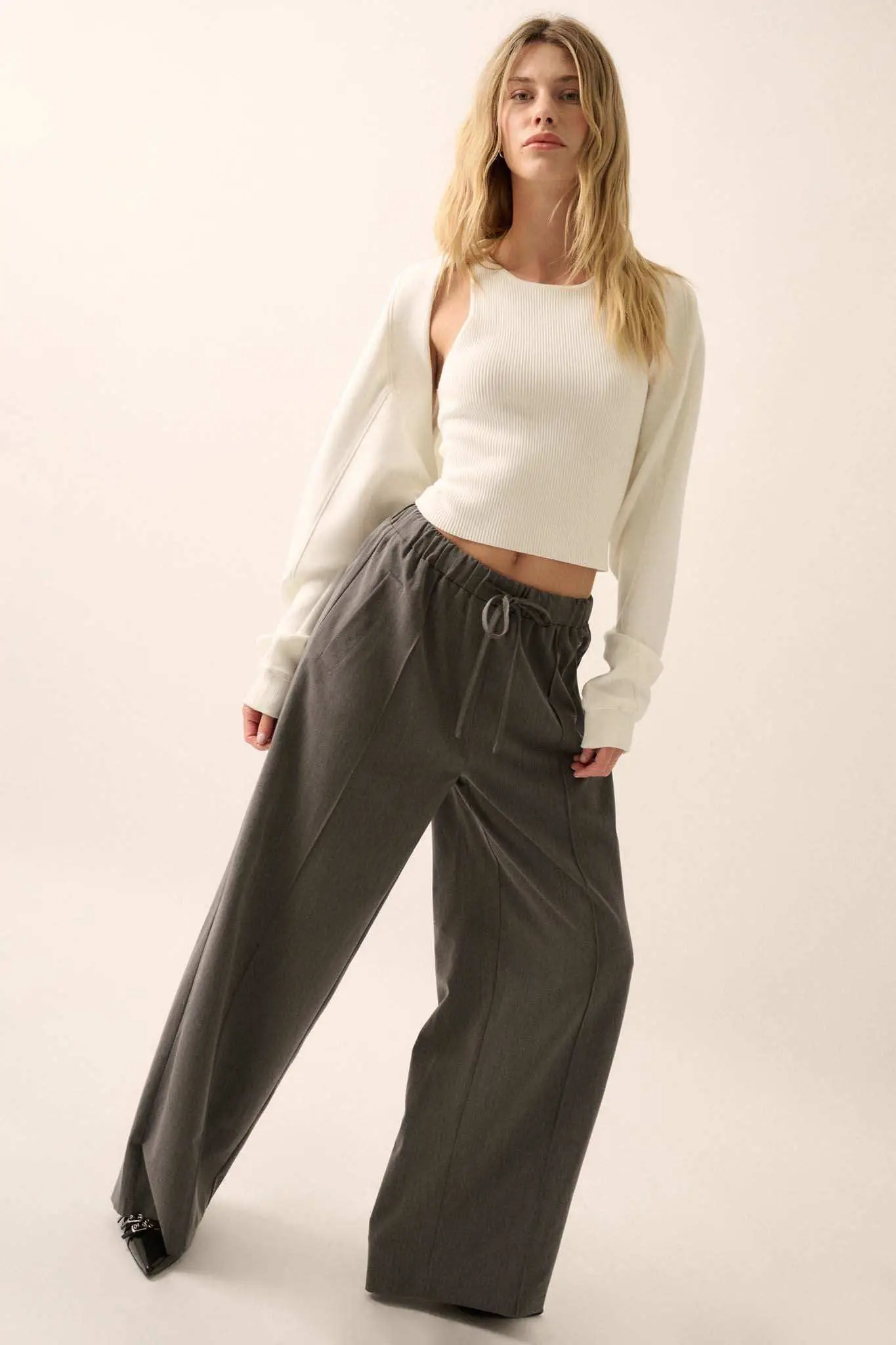 Premium Scuba Open-Front Shrug Cardigan - Image 10