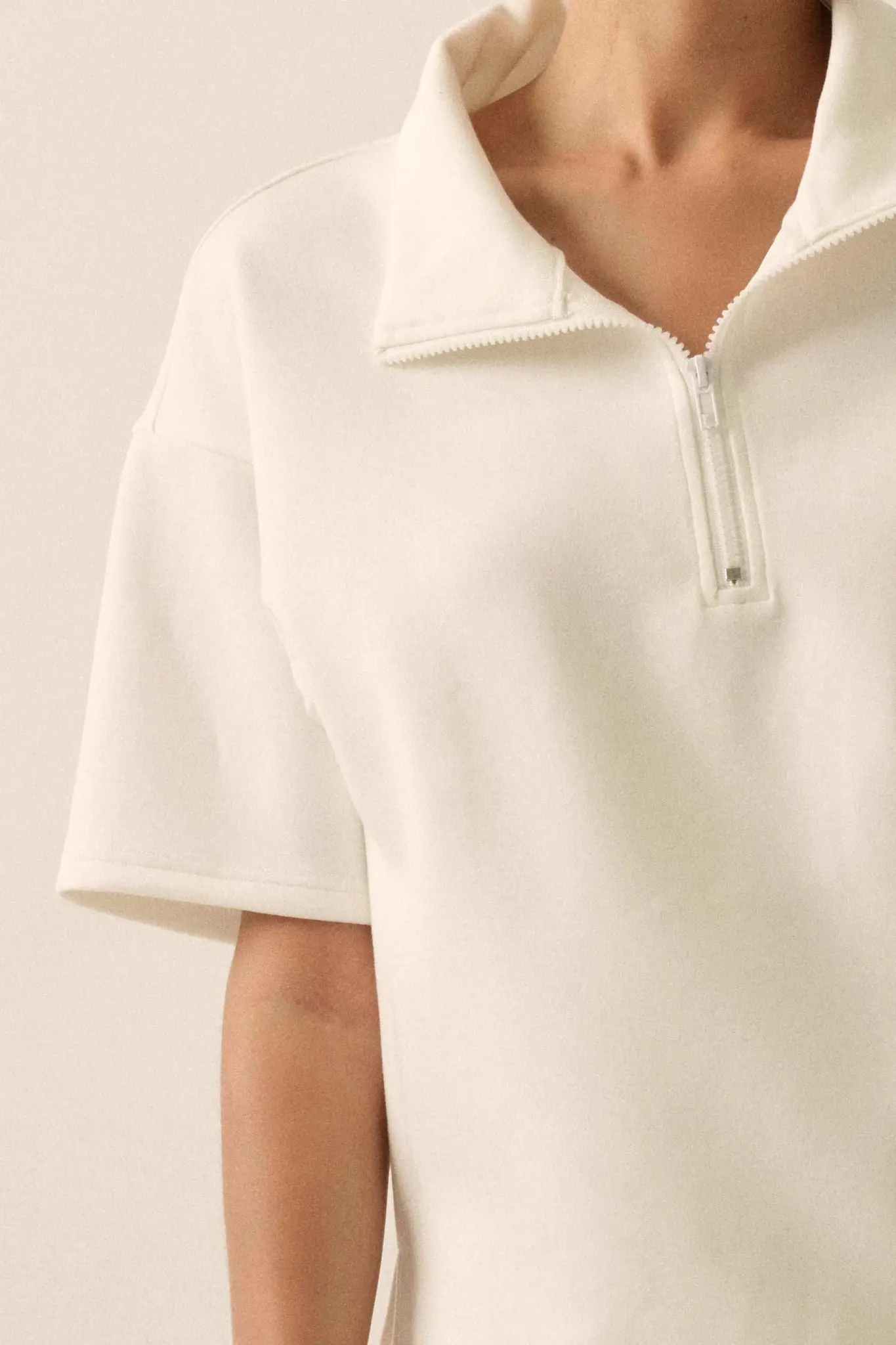 Premium Scuba Quarter-Zip Polo Top - Image 4