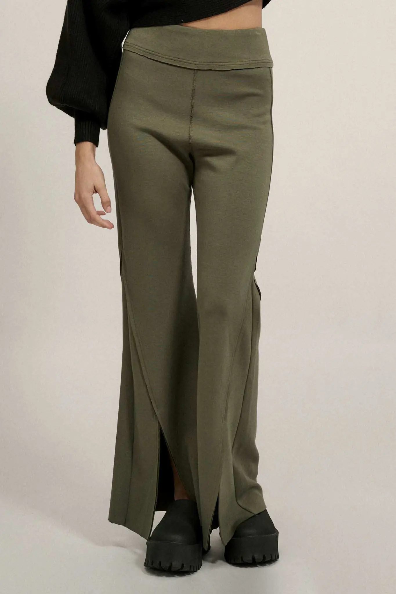 Premium Scuba Split-Leg Flare Pants - Image 12