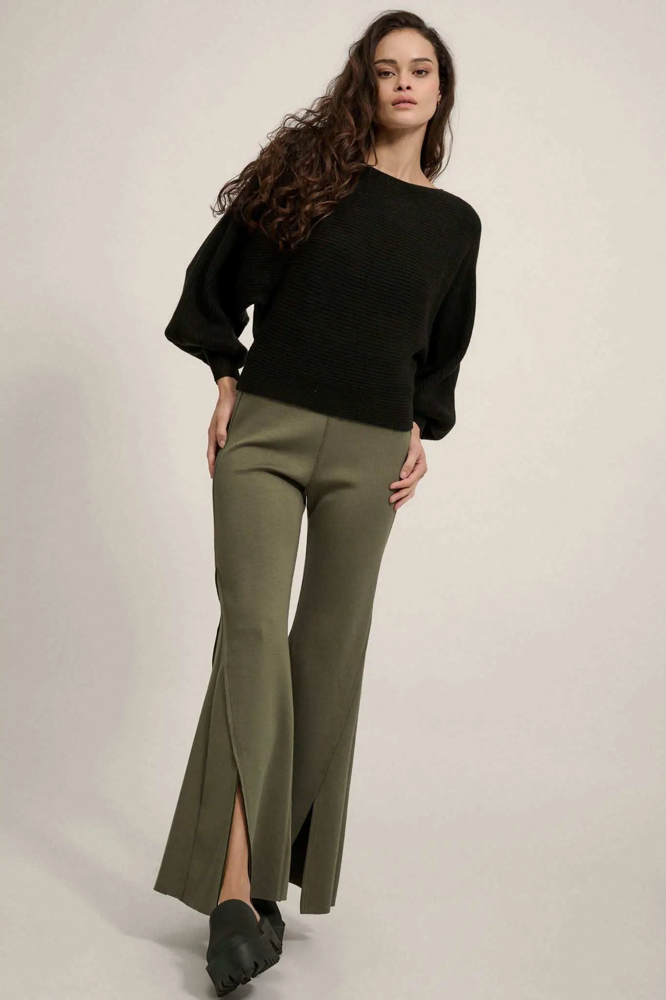 Premium Scuba Split-Leg Flare Pants - Image 13
