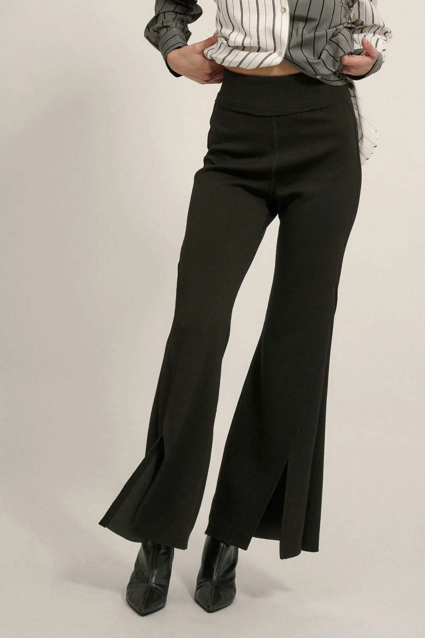 Premium Scuba Split-Leg Flare Pants - Image 18