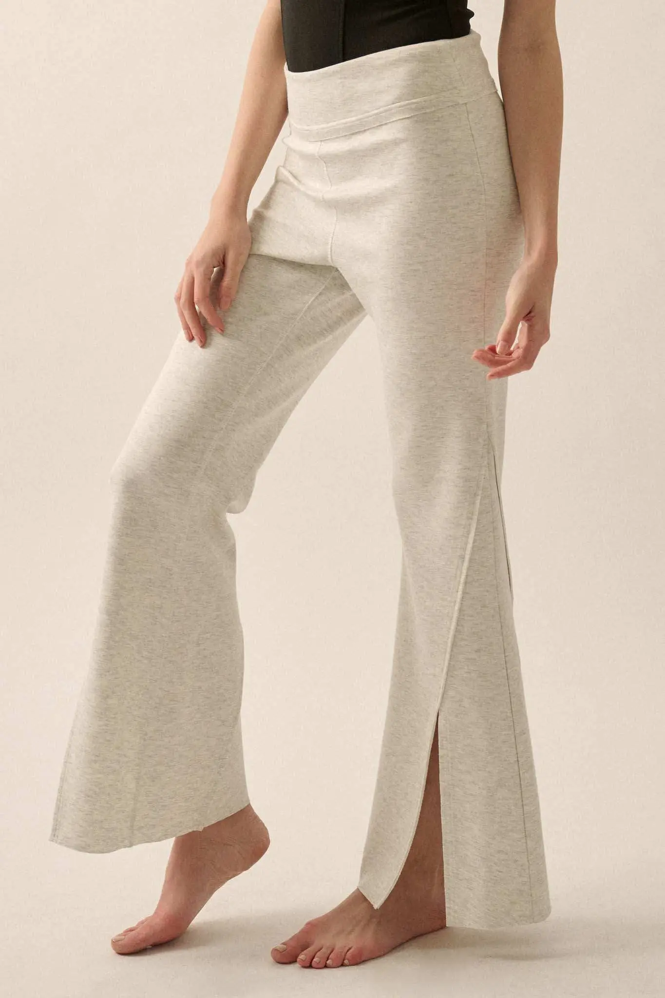 Premium Scuba Split-Leg Flare Pants - Image 5