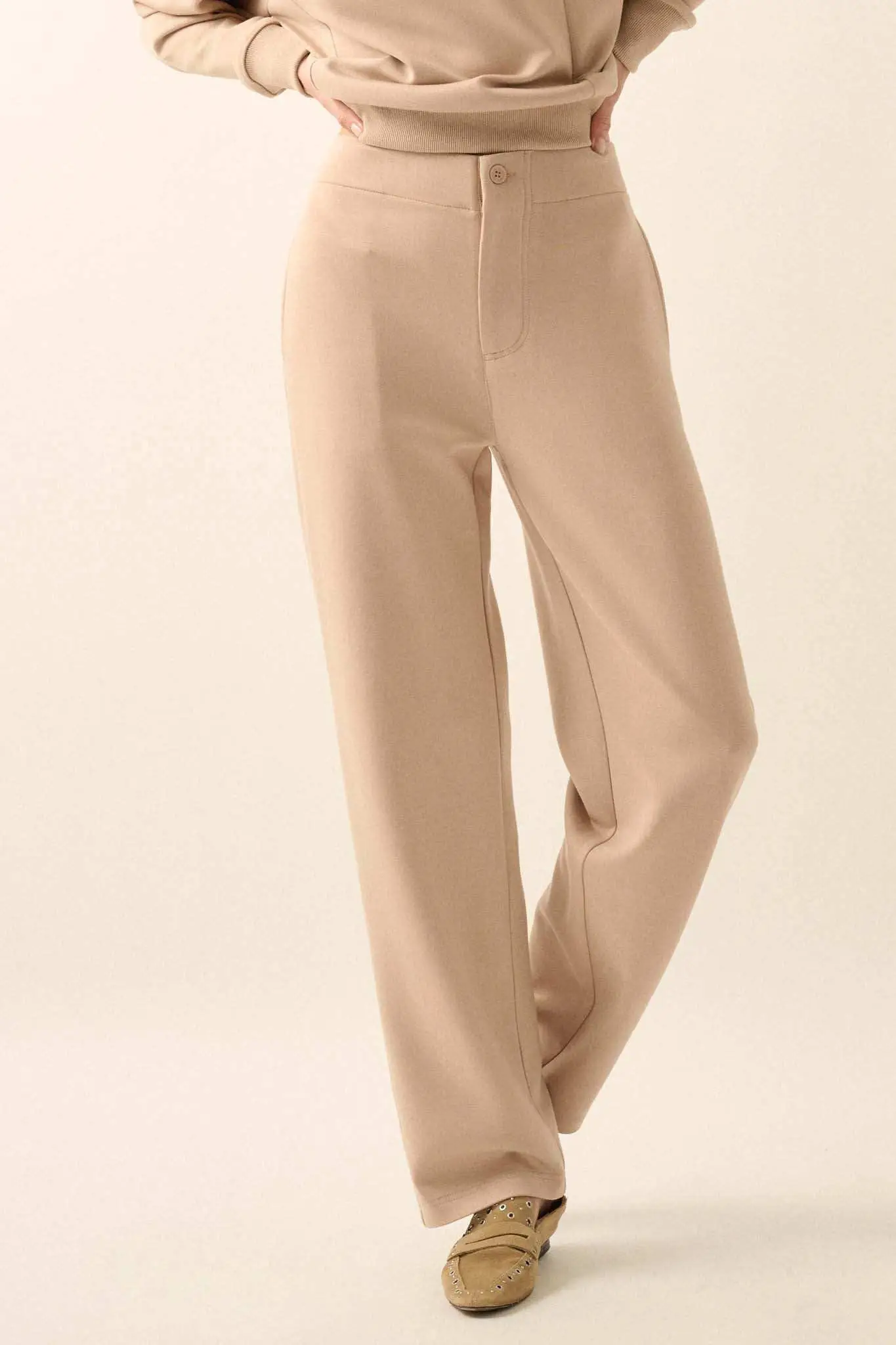 Premium Scuba Straight-Leg Pants