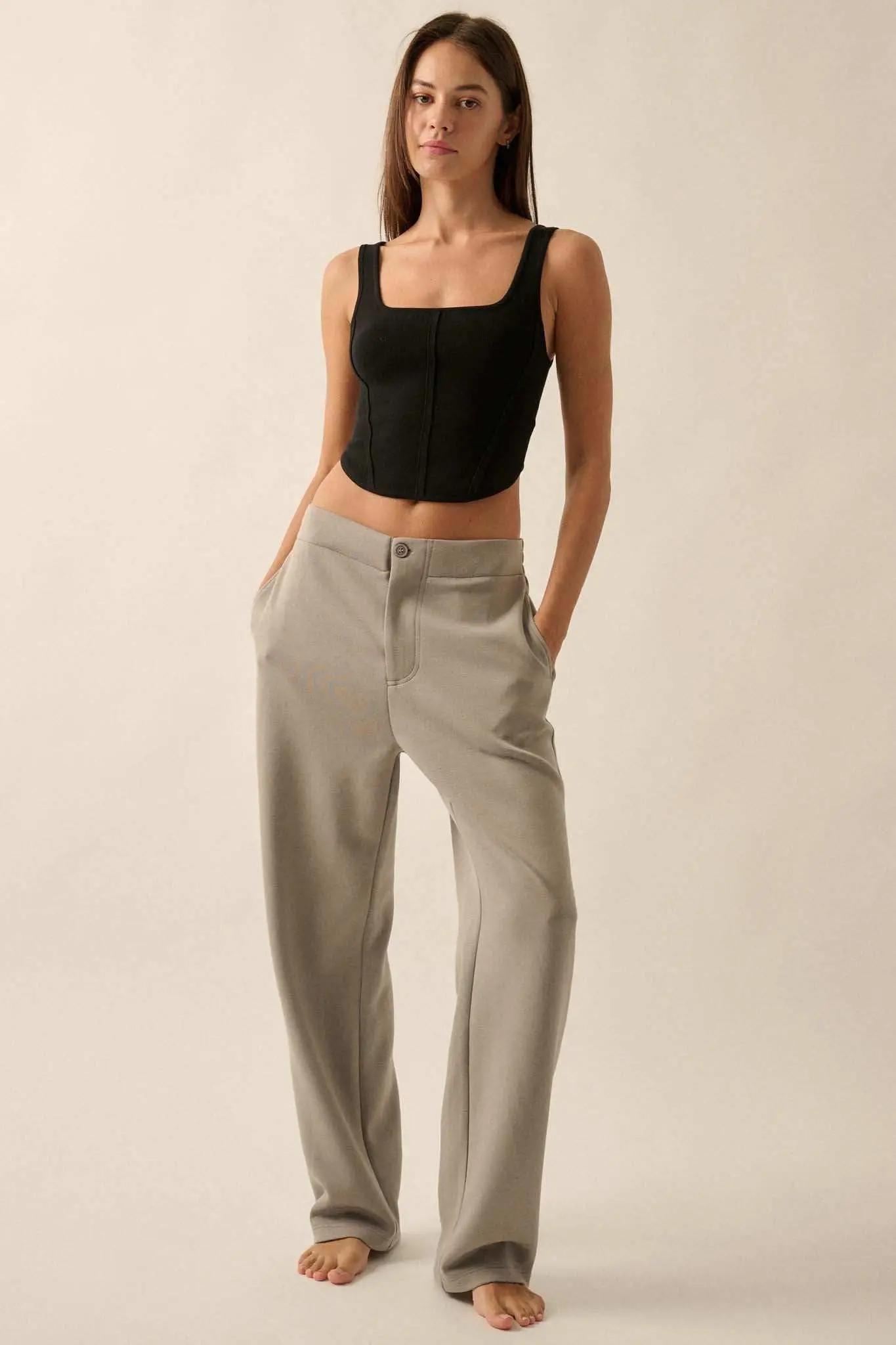 Premium Scuba Straight-Leg Pants - Image 8