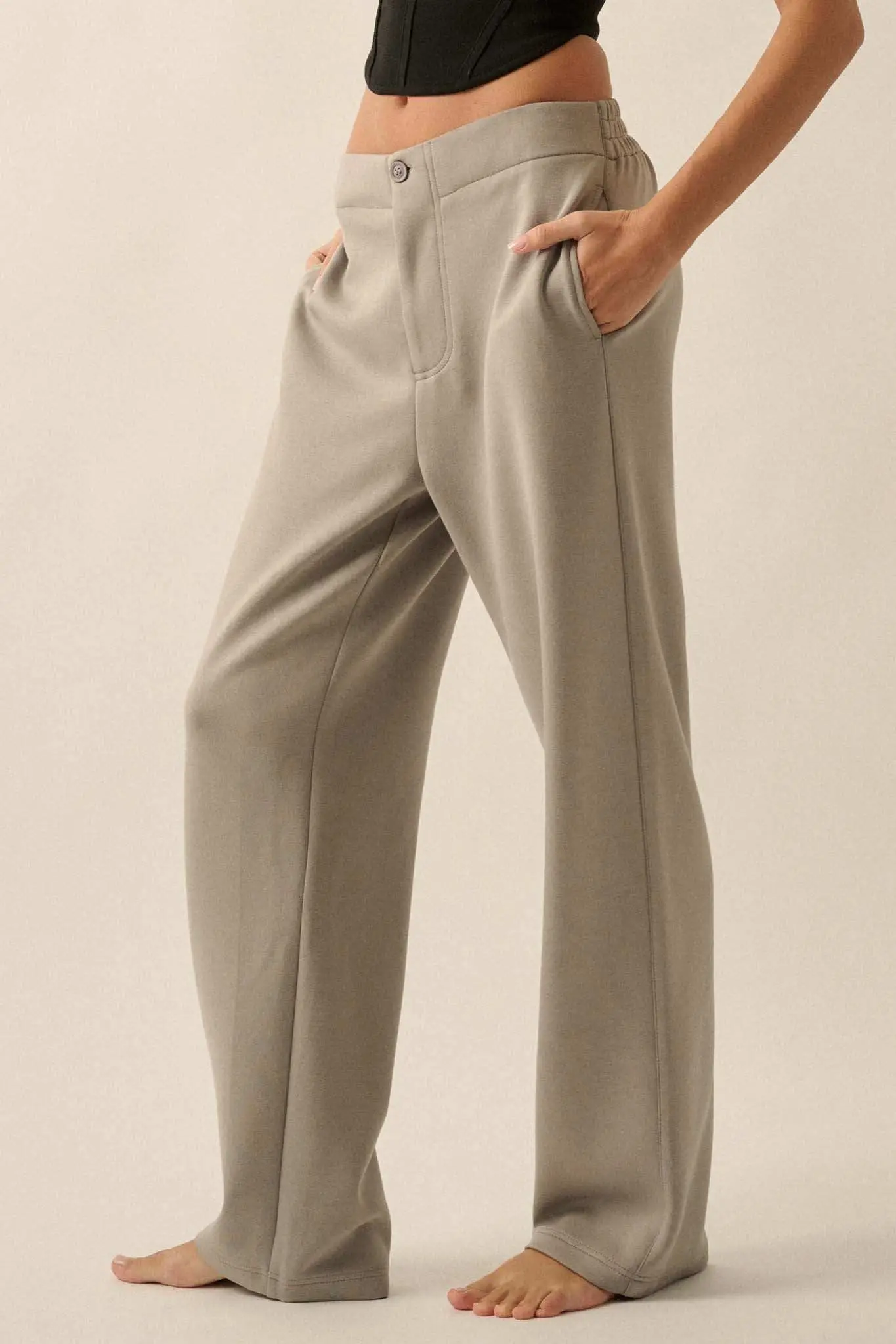 Premium Scuba Straight-Leg Pants - Image 9