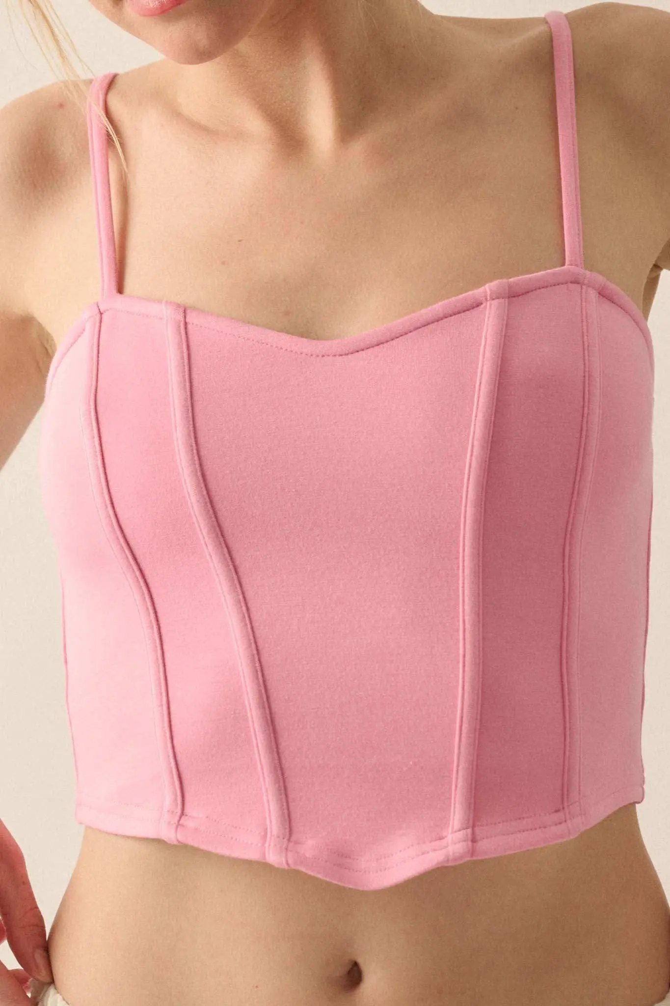 Premium Scuba Sweetheart Corset Cami Top - Image 4