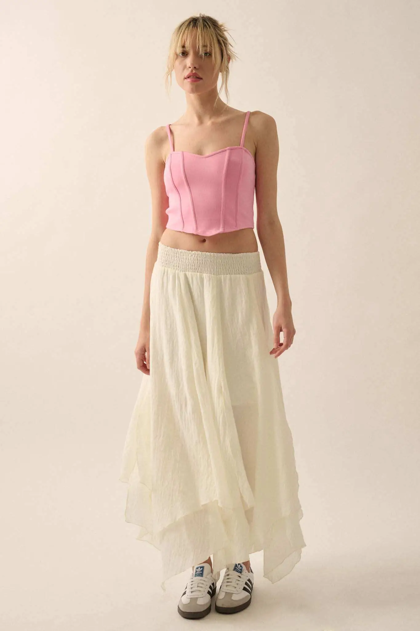 Premium Scuba Sweetheart Corset Cami Top - Image 5