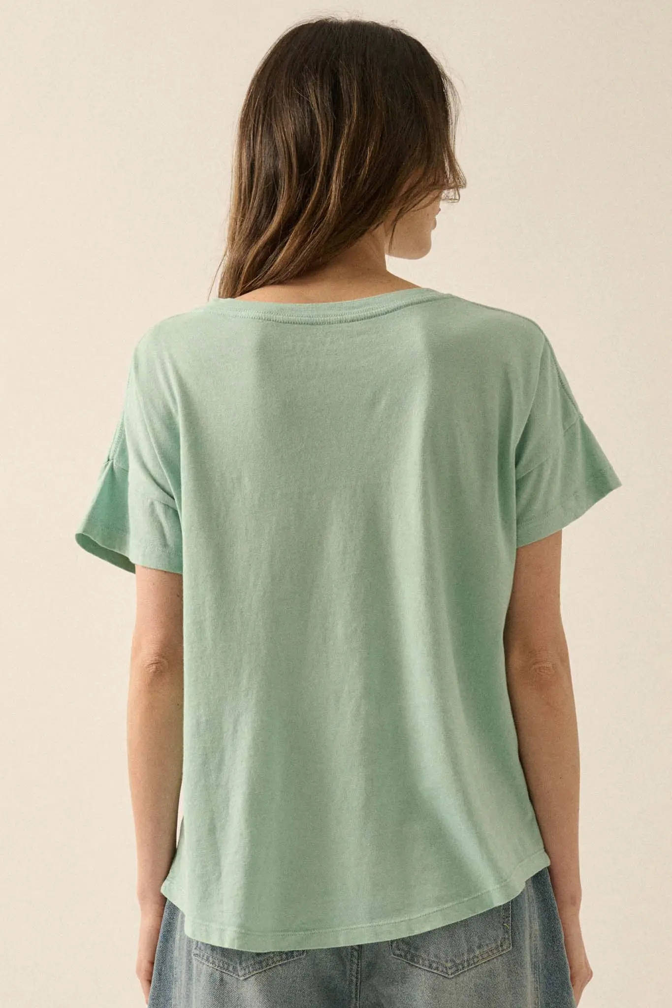 Pressed Flowers Vintage-Wash Graphic Tee - Image 6