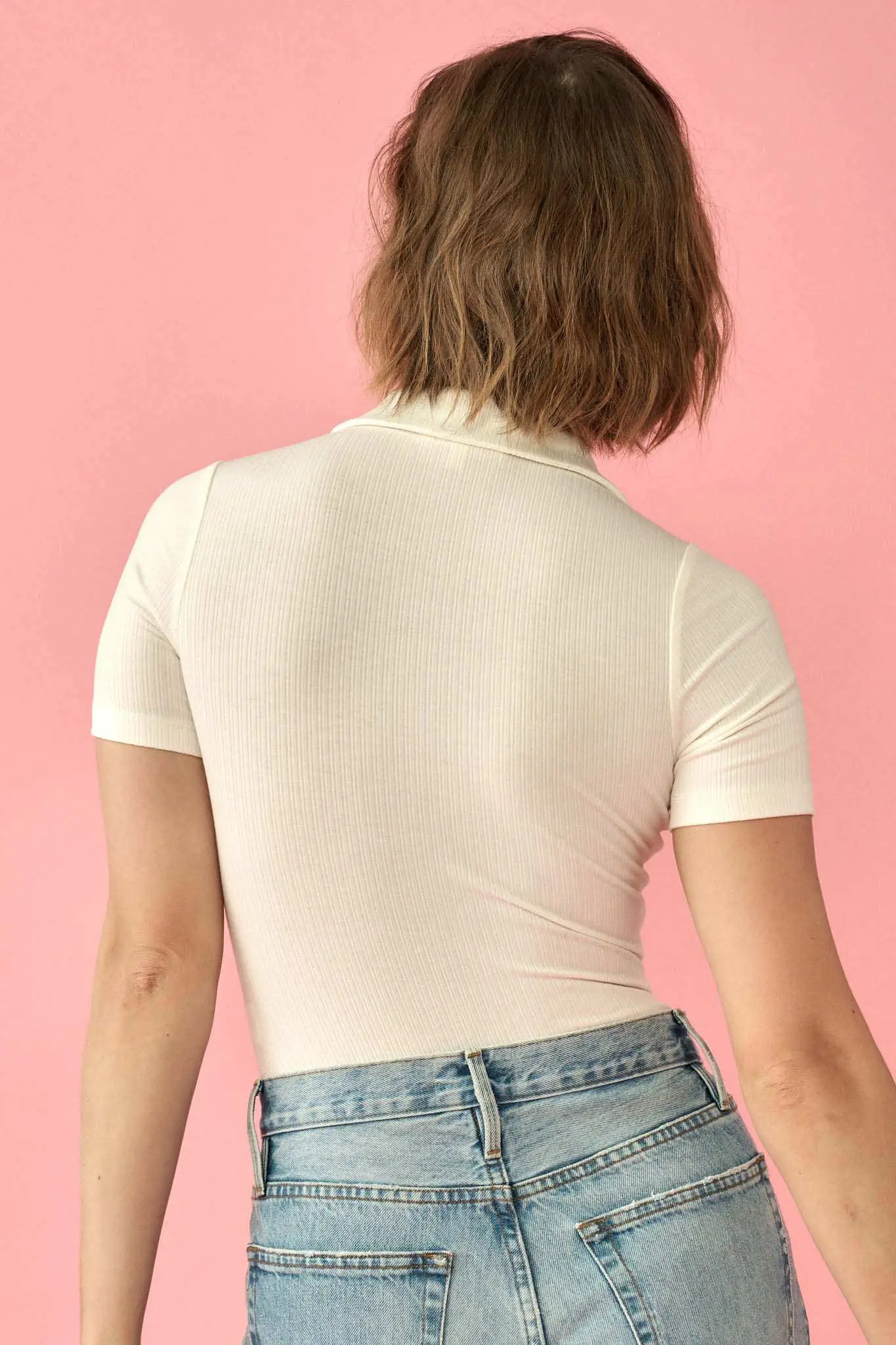 Promise the Label Rib-Knit Polo Bodysuit - Image 5